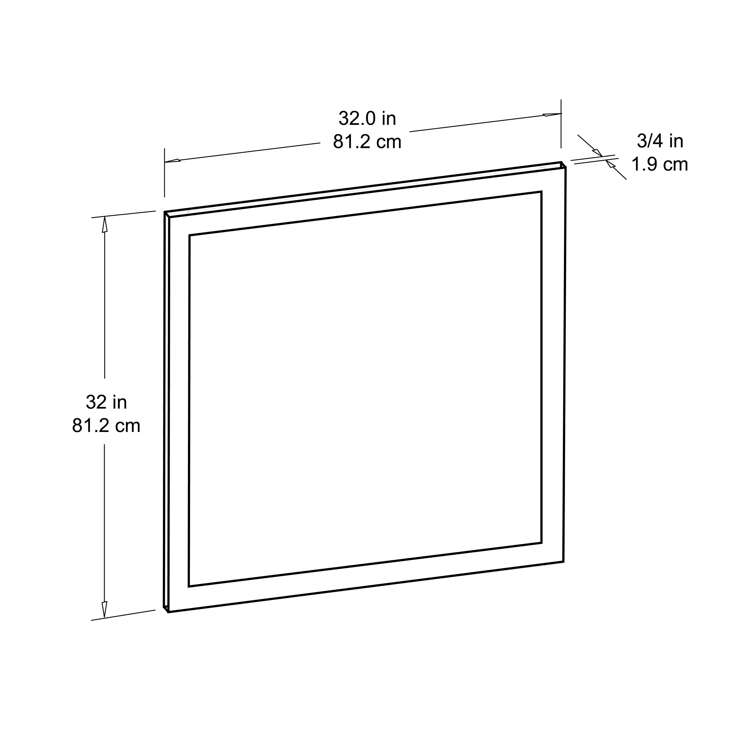 allen + roth Rigsby 32-in x 32-in Framed Square Bathroom Vanity Mirror ...