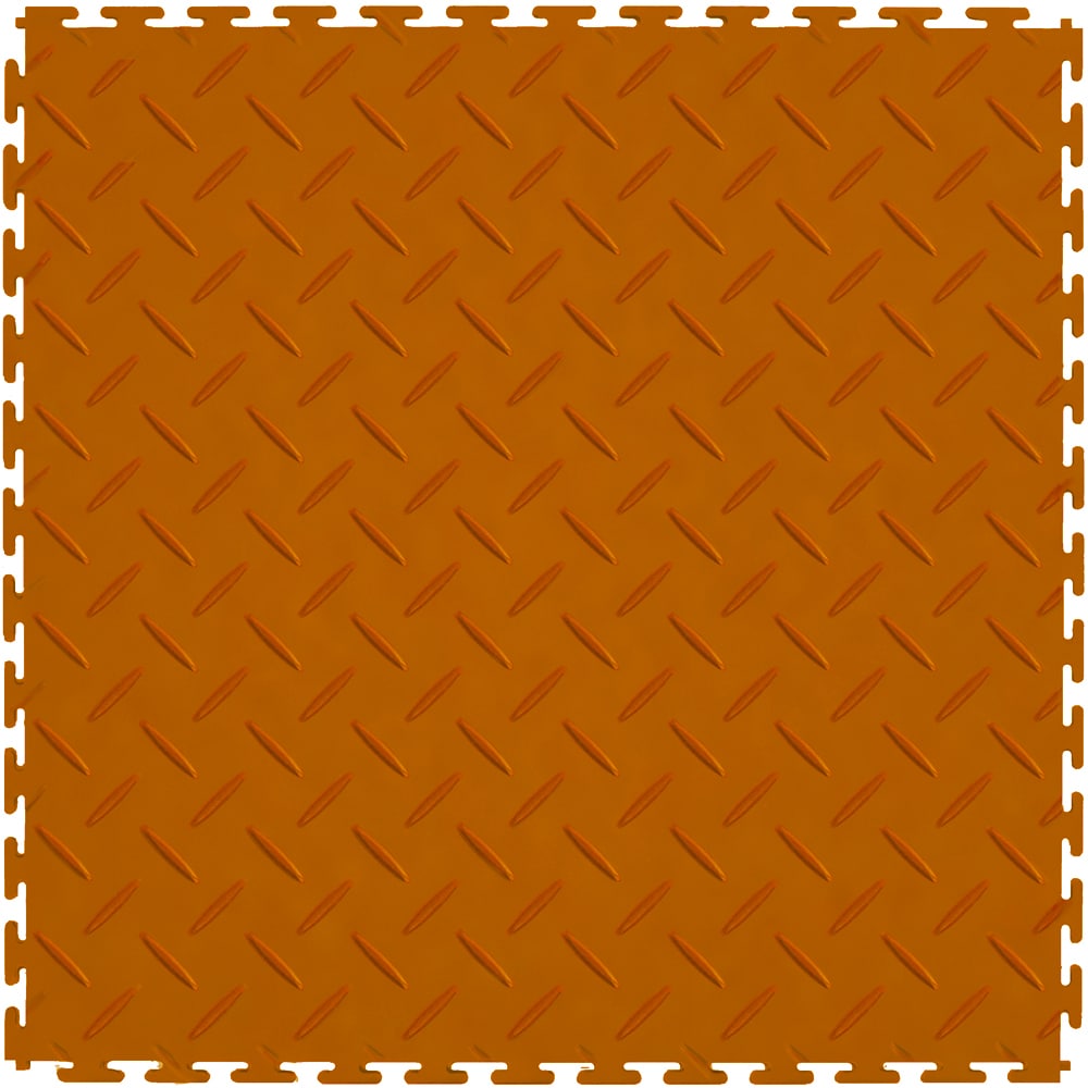 Perfection Floor Tile 20-1/2-in x 20-1/2-in Diamond PVC Interlocking Garage Floor Tile ( 23.25-sq ft ) 8 -Pack #DP540OG45