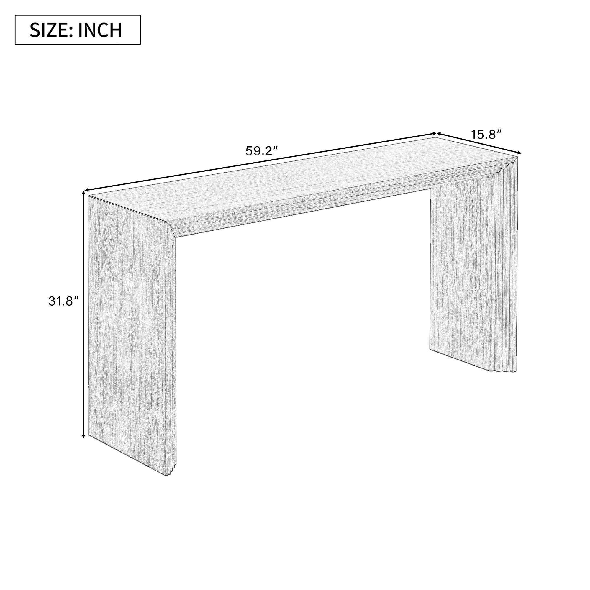 LOVMOR SF-W-N711P205930N Console-Sofa-Tables - View #3