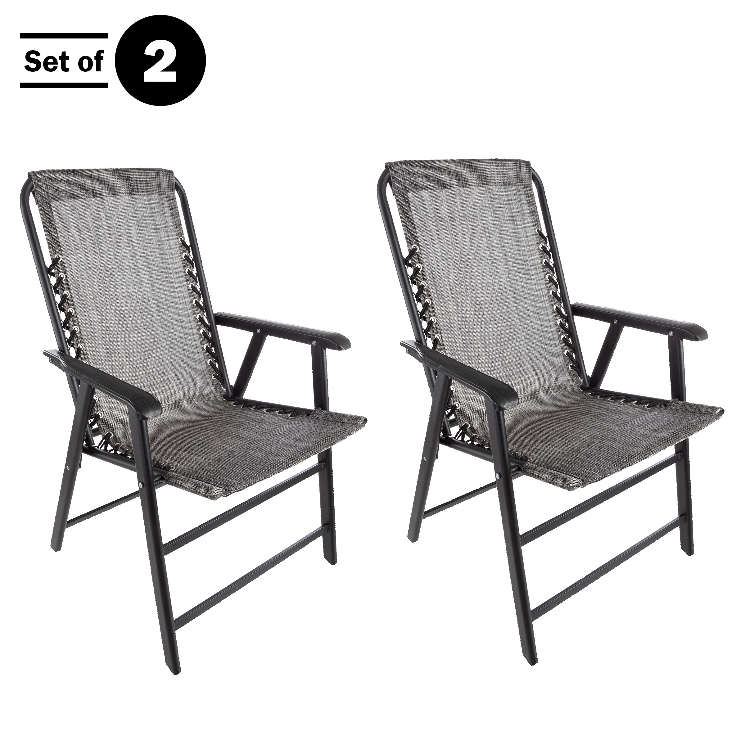Pure Garden 80-OUTSUS-GRY Beach-Camping-Chairs - View #2