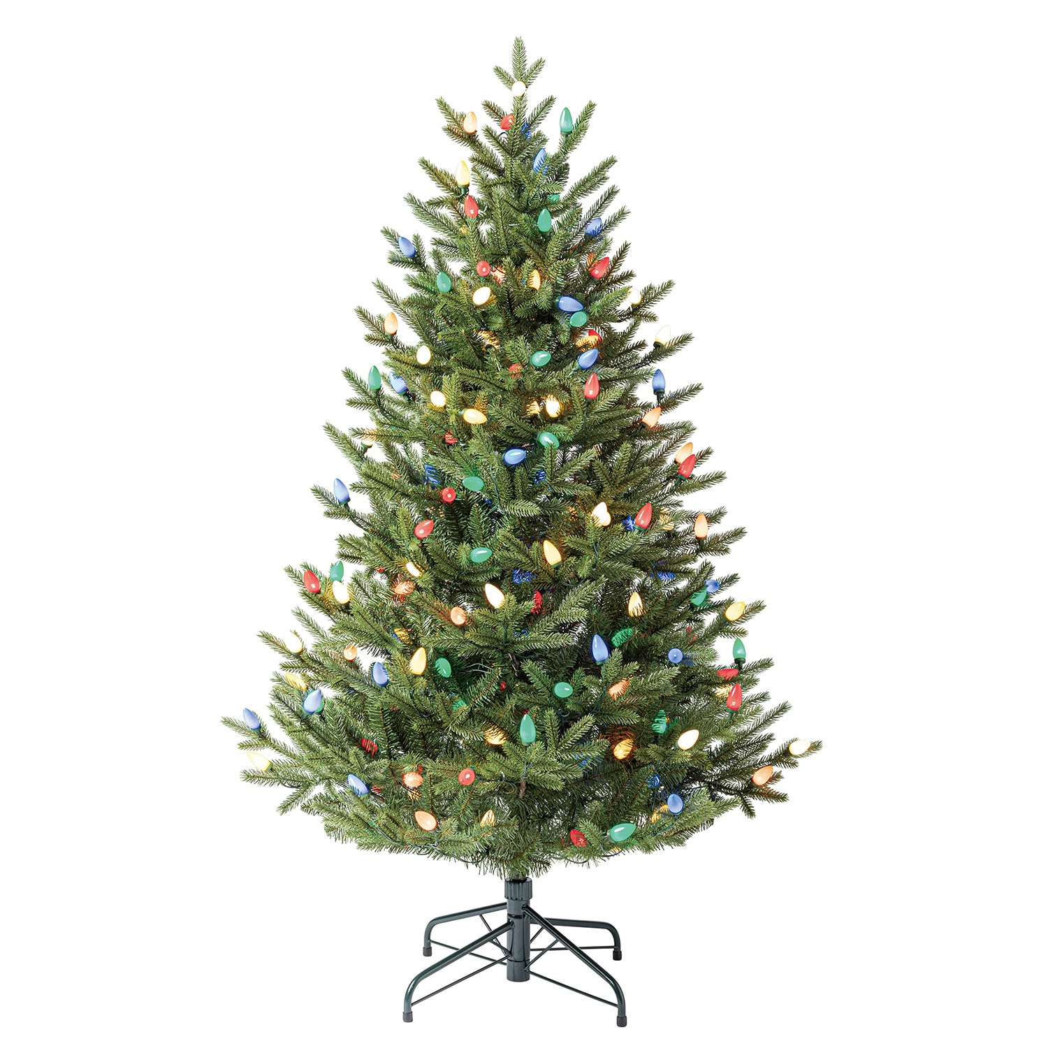 Holiday Living 5-ft Pre-lit Artificial Christmas Tree with Multicolor LED C7 Lights