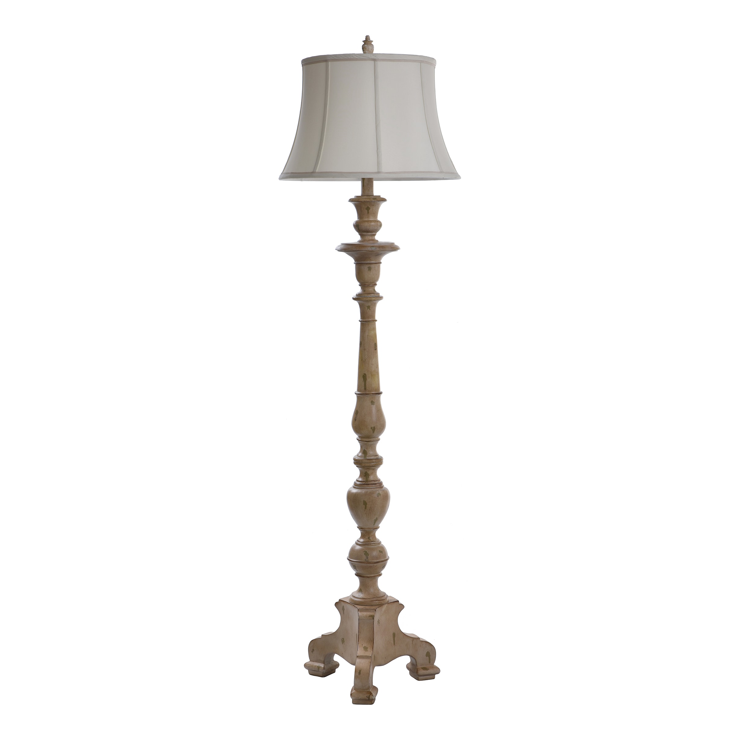 wood effect floor lamp