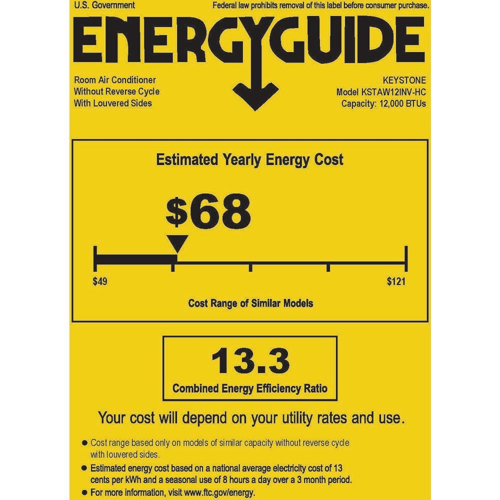 Keystone KSTAW12INV-HC Window-Air-Conditioners - View #9