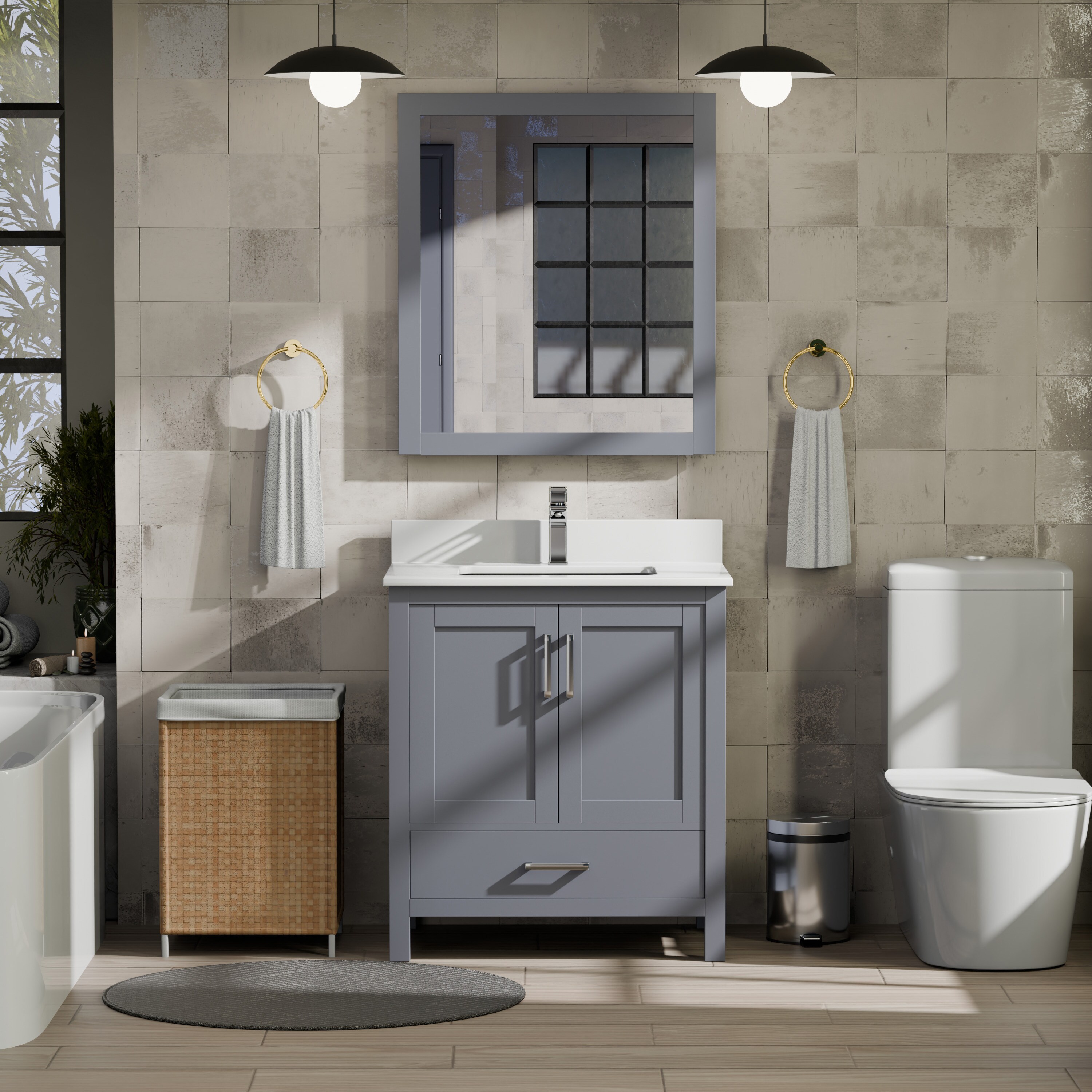 Lexora LVJ30SB201 Bath-Vanity-Combo - View #2