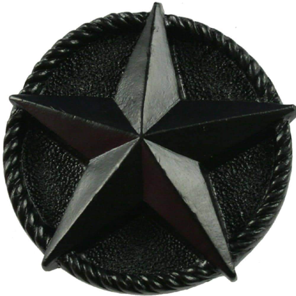 Sierra Lifestyles 681256 1-1/2-in Black Novelty Rustic Cabinet Knob
