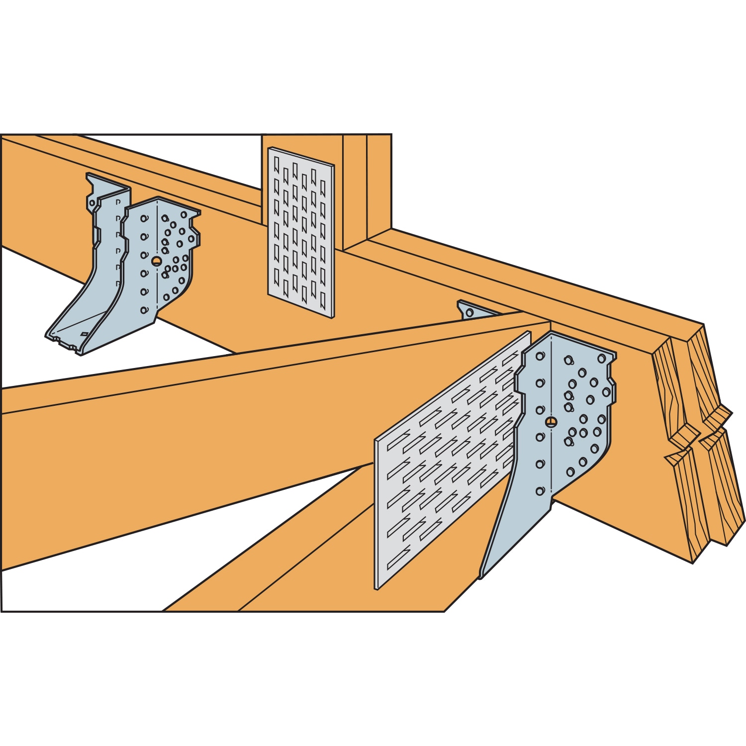 Simpson Strong-Tie HGUS28-3 Joist-Hangers - View #3