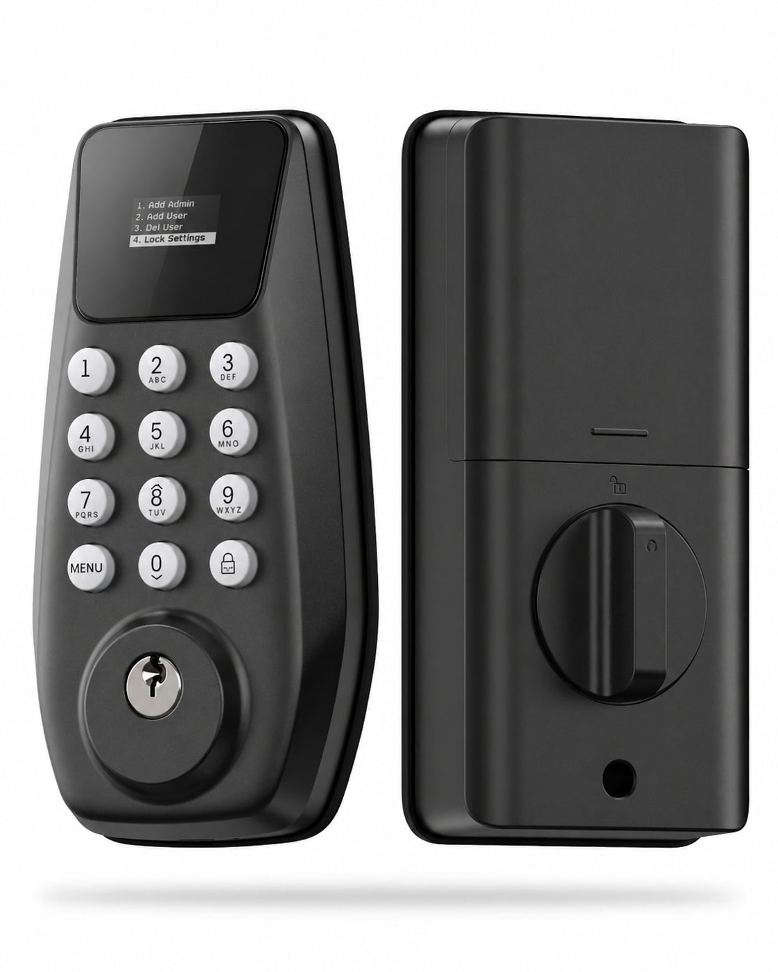 Adrinfly Keypad Deadbolt Door Lock 100 User Codes 4 One Time Codes Auto Lock IP54 Weatherproof BHMA Grade 3 Fits 138 to 2 in Doors 1 Piece #LAD0509M12