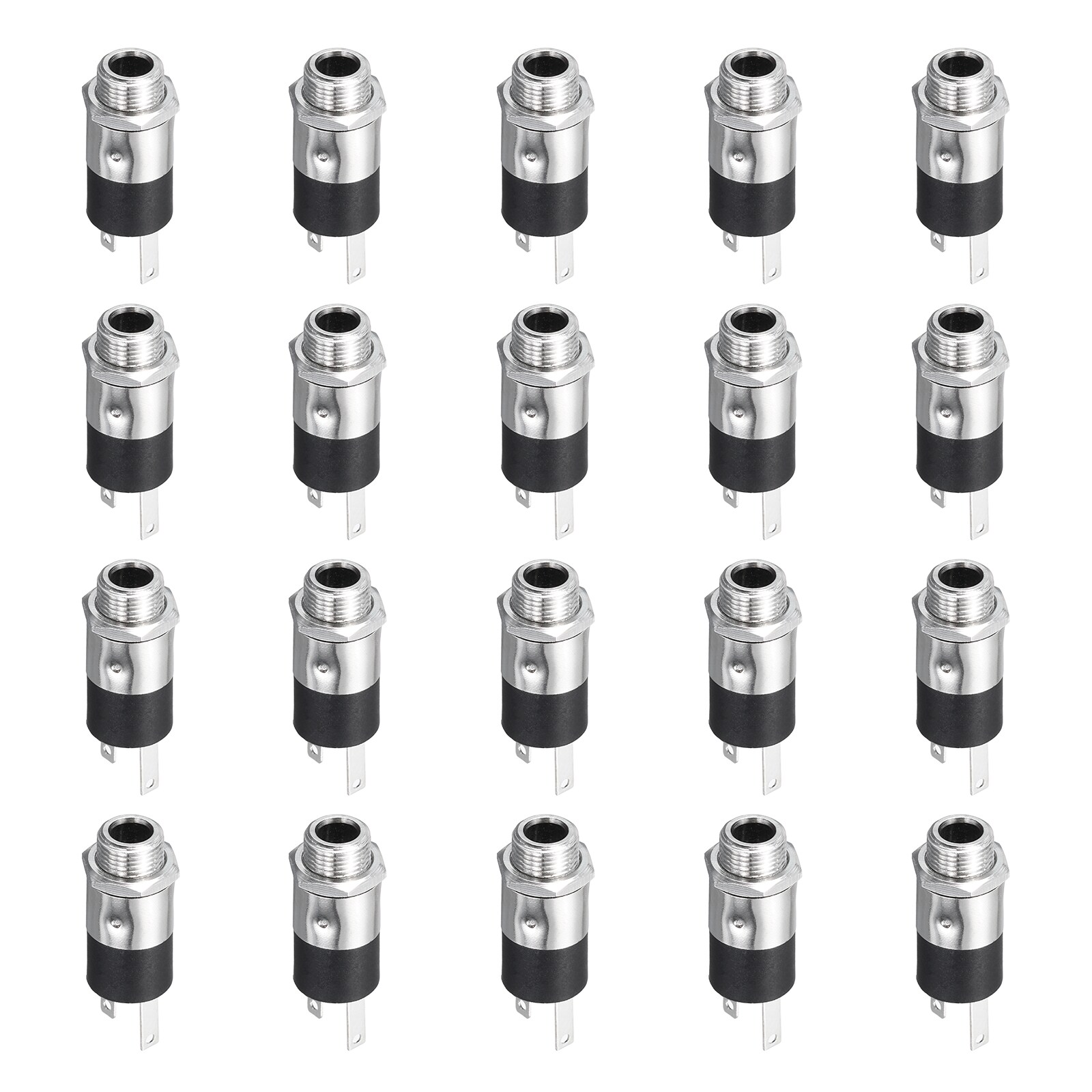 Unique Bargains 20pcs 3.5mm Vertical 3 Pins TRS Stereo Audio Socket ...