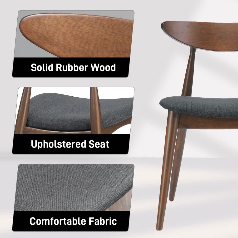 Coolbibila TOM-DINING-CHARCOAL Dining-Chairs - View #7