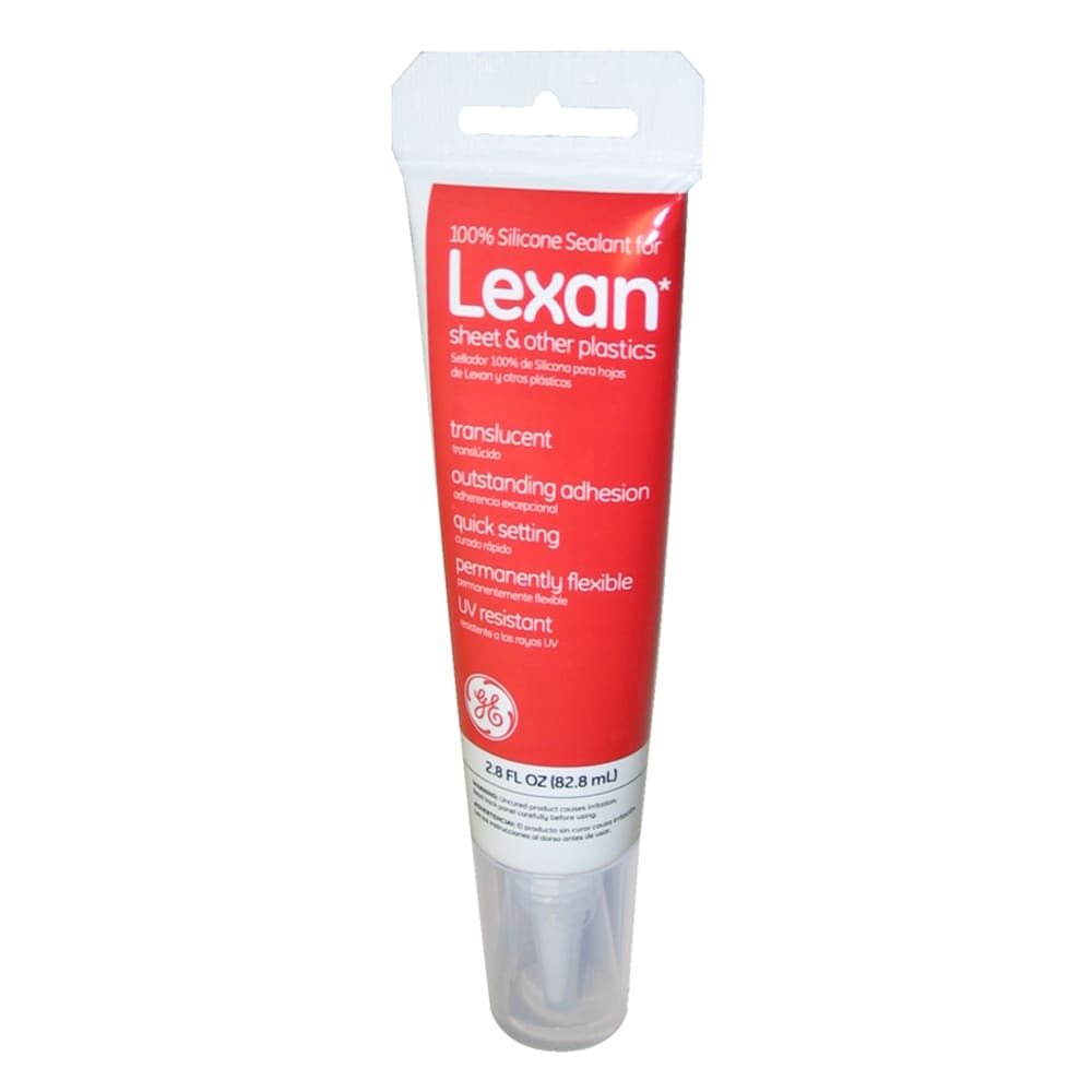 LEXAN 2.8-oz Clear Silicone Caulk - Flexible, Waterproof Sealant