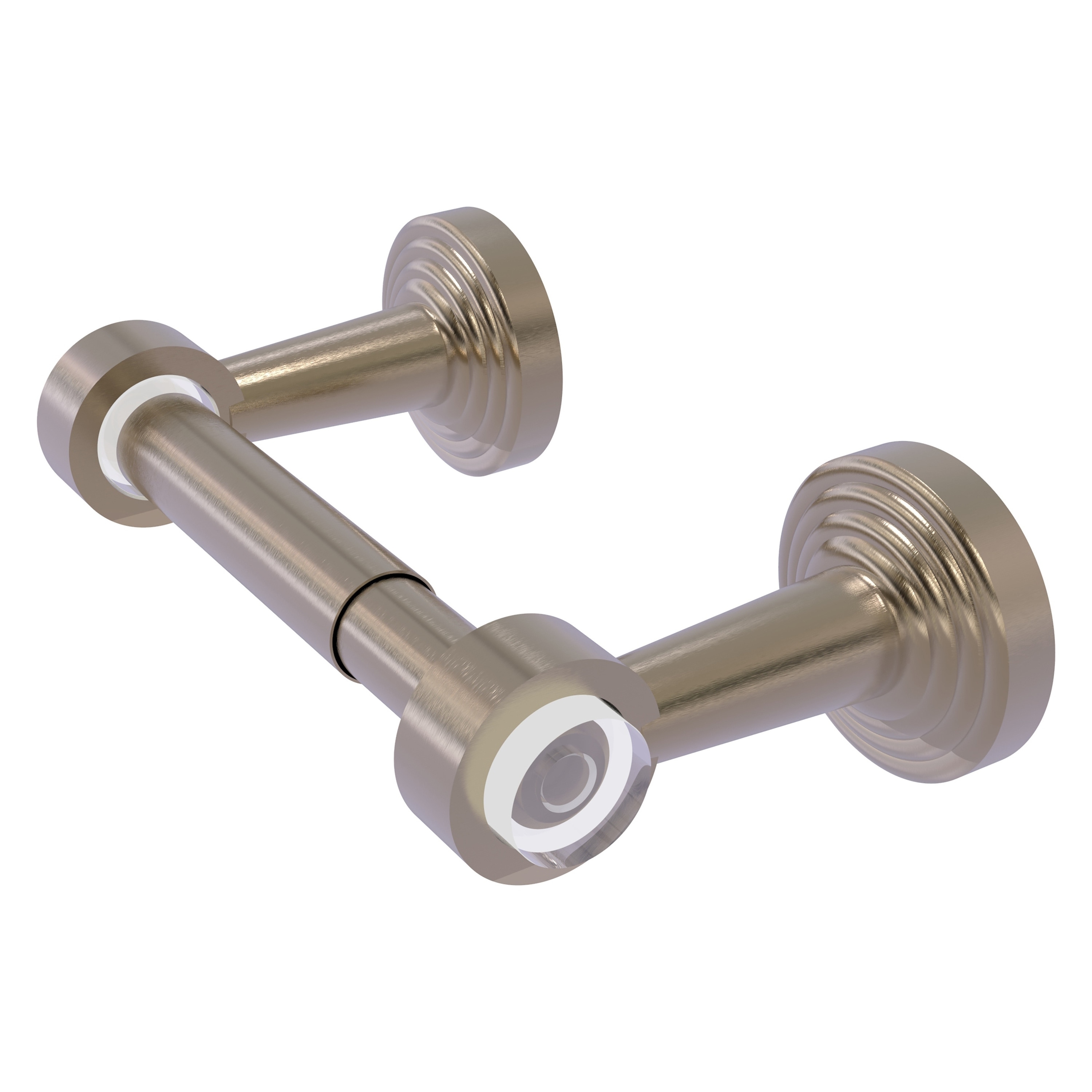 Allied Brass PB-24-PEW Pacific Beach Antique Pewter Wall mount Double post Toilet Paper Holder 1 -Rolls