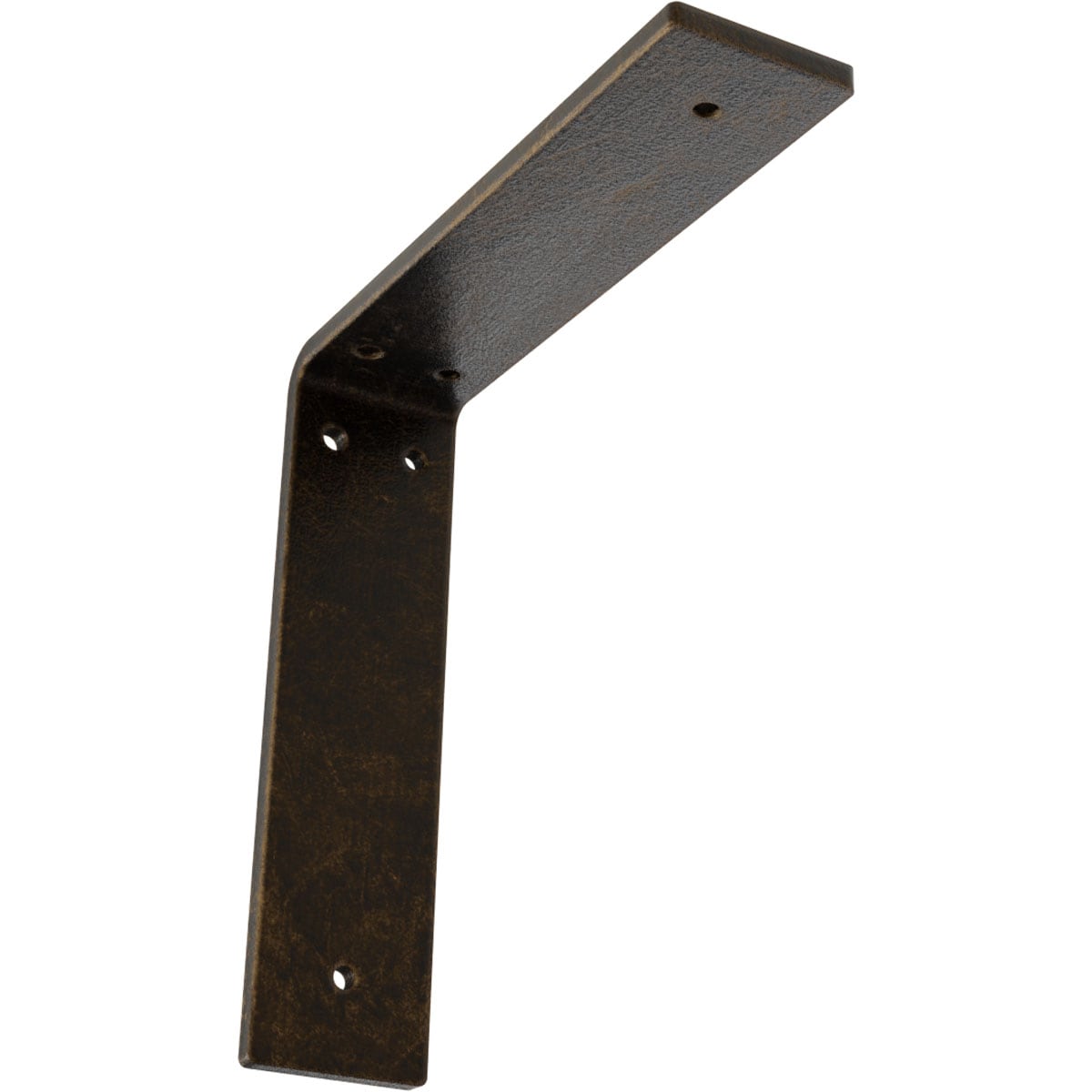 Ekena Millwork BKTM02X08X08HAABS Hamilton 8-in x 2-in x 8-in Antique brass Steel Mounting bracket