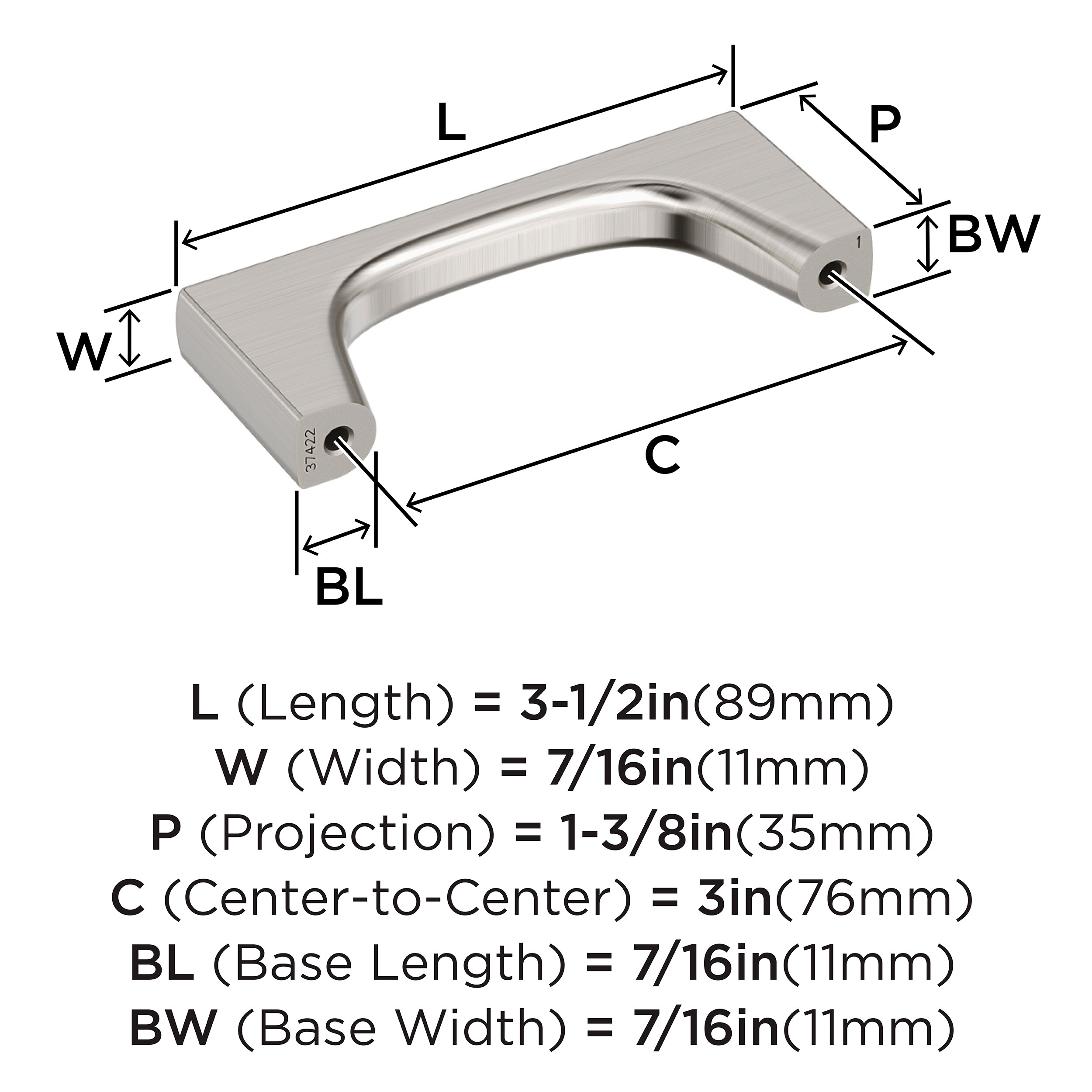 Amerock BP37422G10 Cabinet-Pulls - View #4