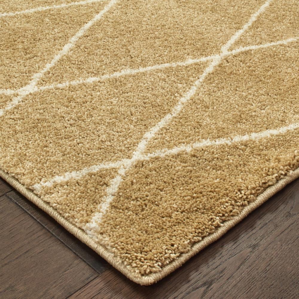 allen + roth Kinsley 8 x 11 Gold Trellis Area Rug at Lowes.com