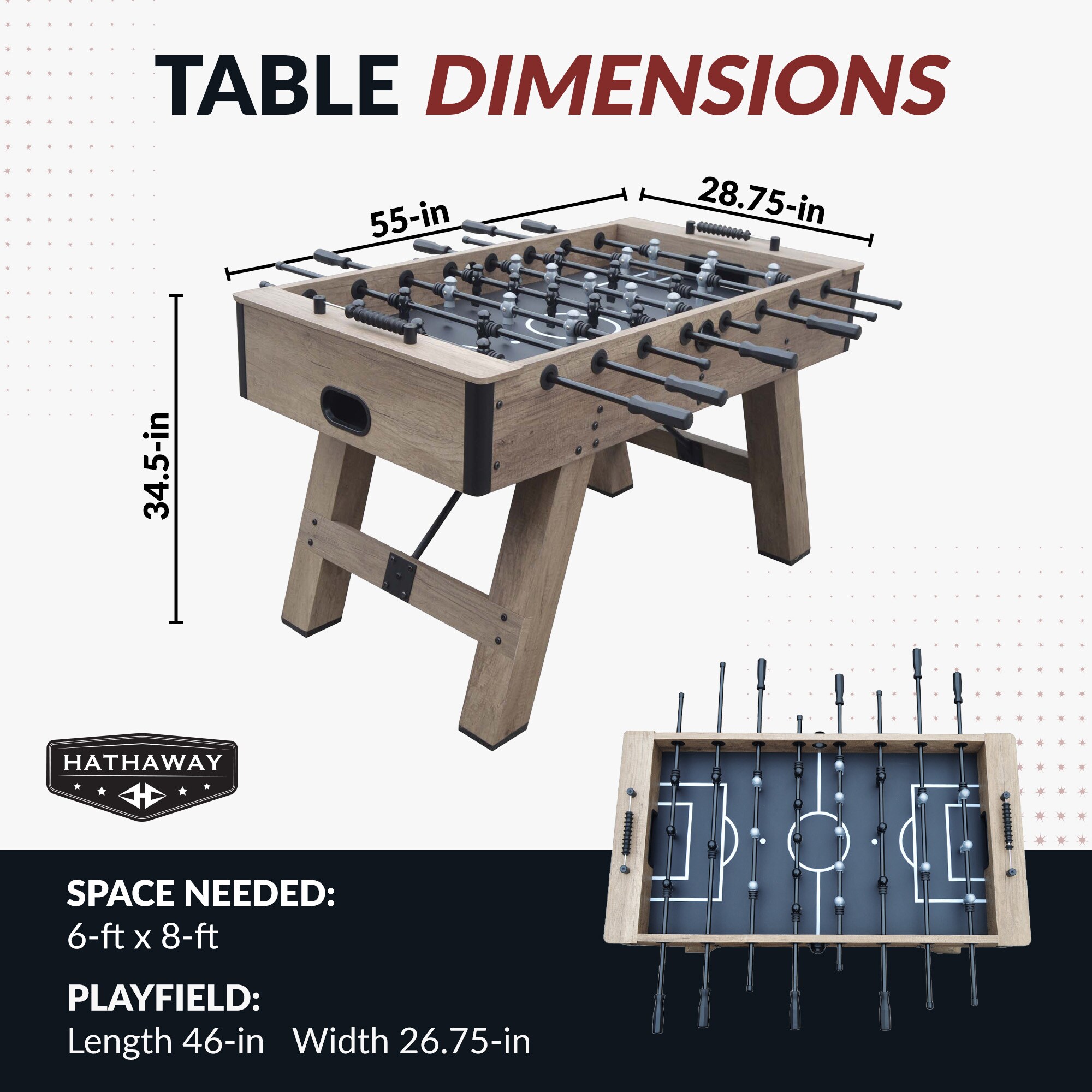 Hathaway BG50350 Foosball-Tables - View #2