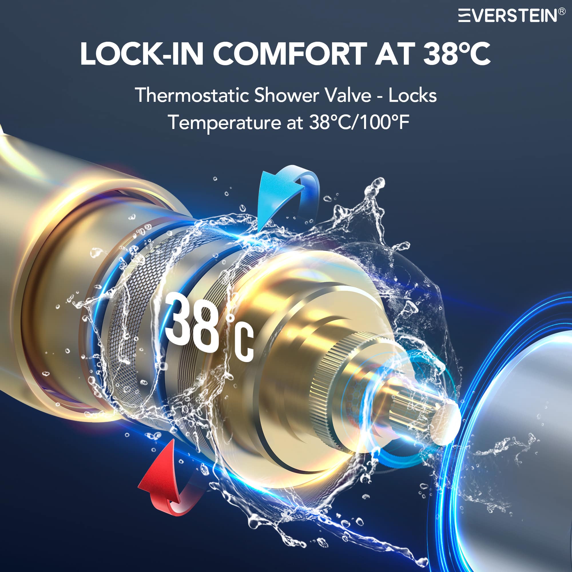 EVERSTEIN SFS1007-NK12 Tub-Shower-Faucets - View #6