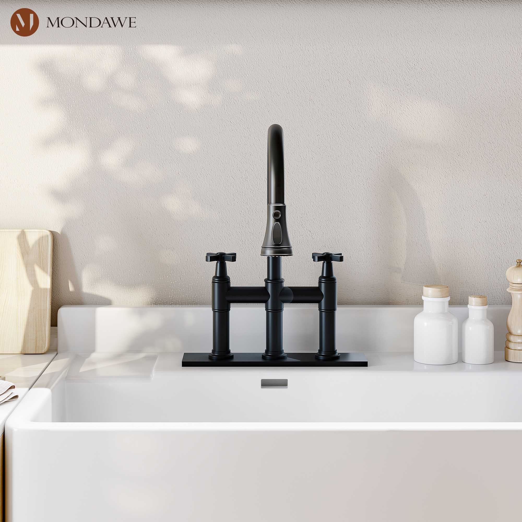 Mondawe MO-DT40019MB Kitchen-Faucets - View #6