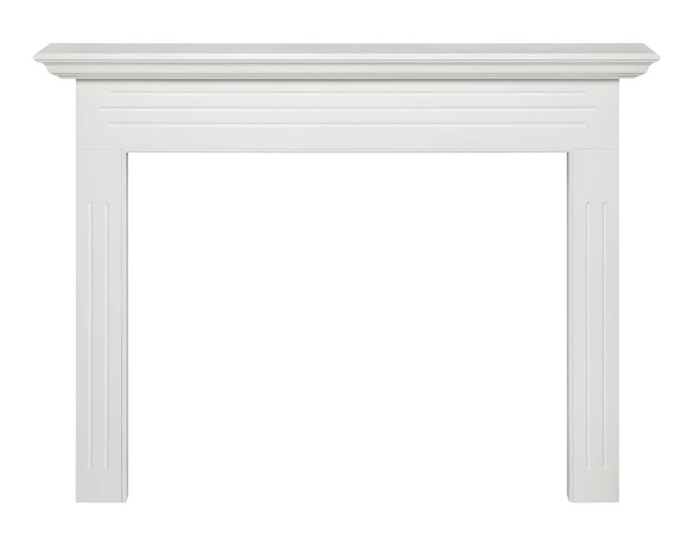 Pearl Mantels Newport 65 In W X 51 H, White Surround Fireplace