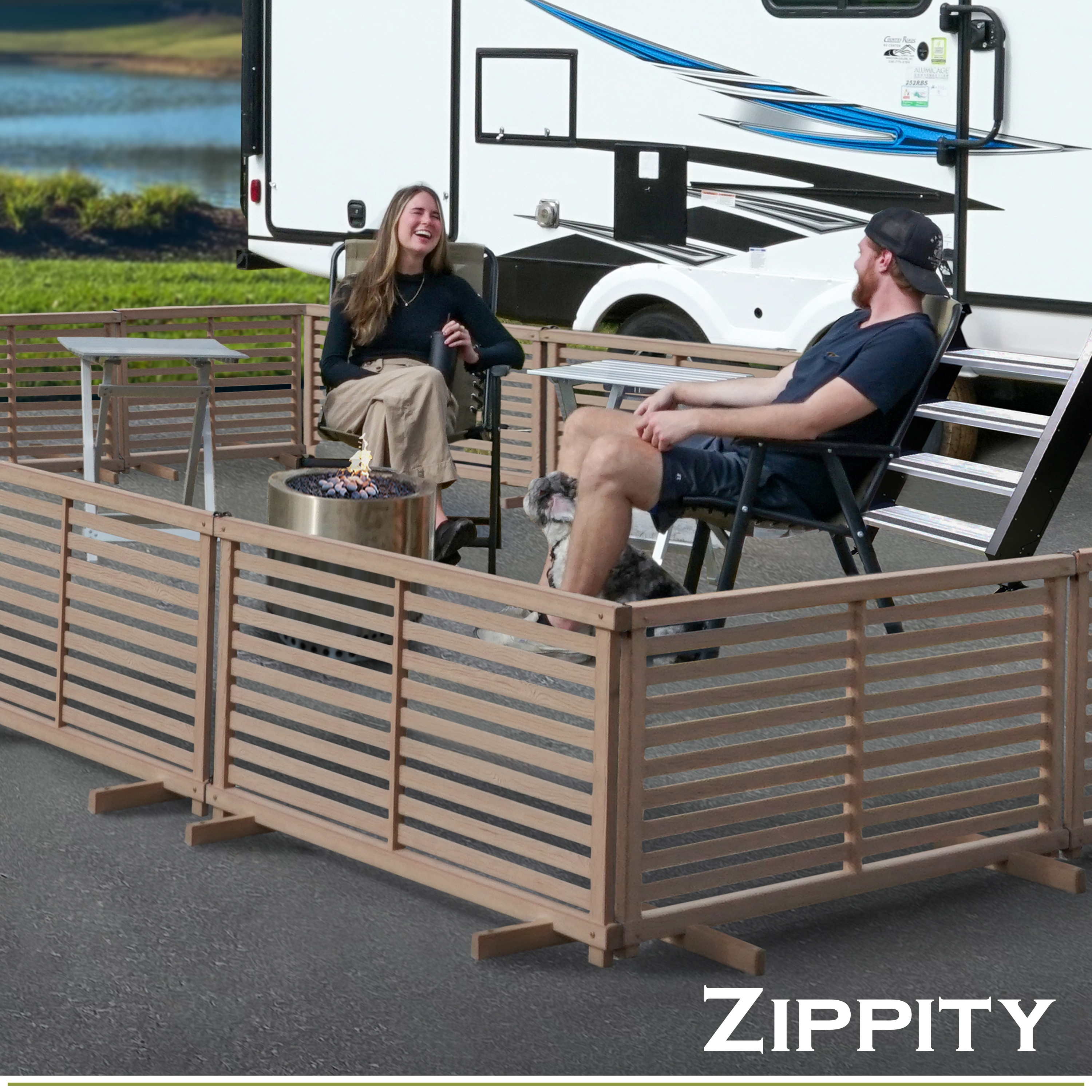 Zippity Outdoor Products WoodTek Vinyl Portable Puppy 2-ft H x 3.5