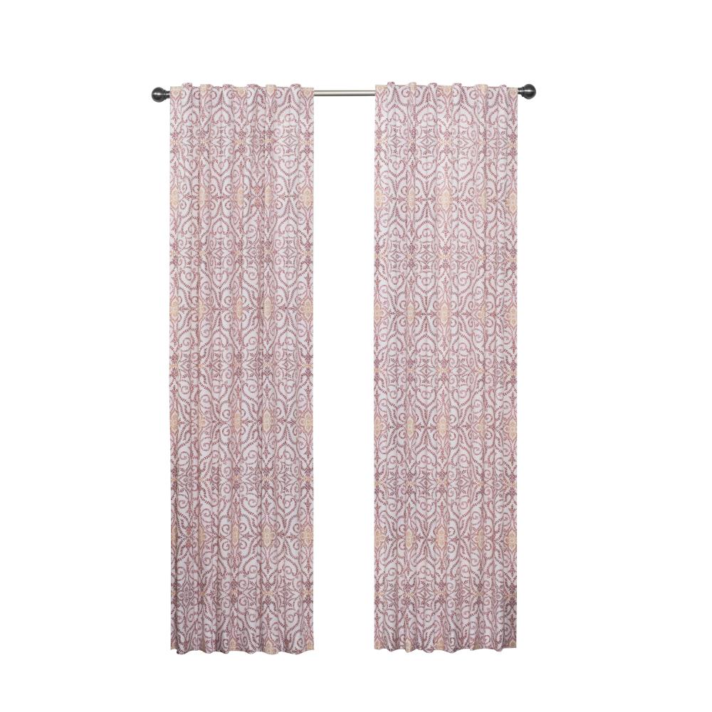 Vue 16823052095CAY 95-in Cayenne Cotton Rod Pocket Single Curtain Panel