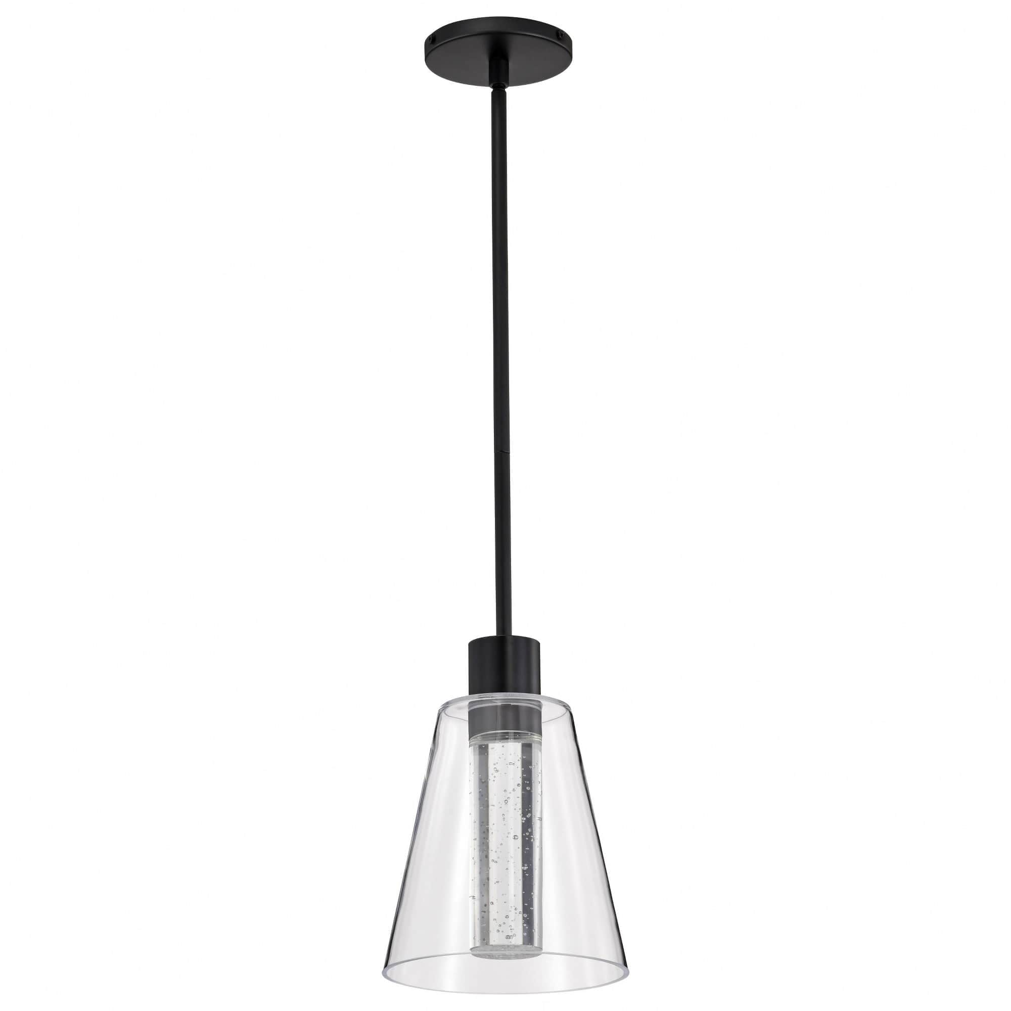 Nuvo Lighting A-NUVO-62/2171 Aura - Light Matte Black LED Steel Pendant Light