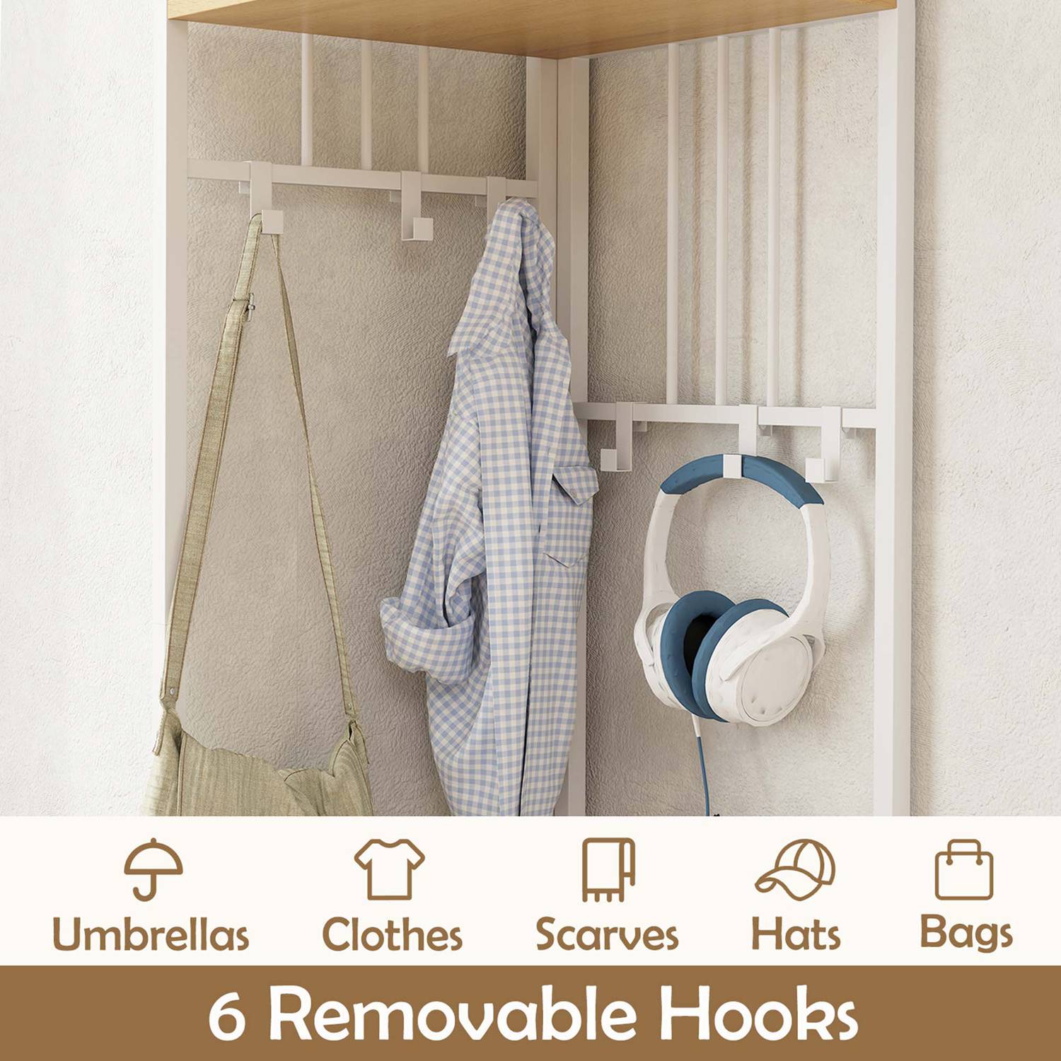 Costway CSHY003811 Hall-Trees - View #8