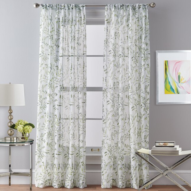 Chf 84 In Green Polyester Sheer Rod, What Is A Curtain Sheer