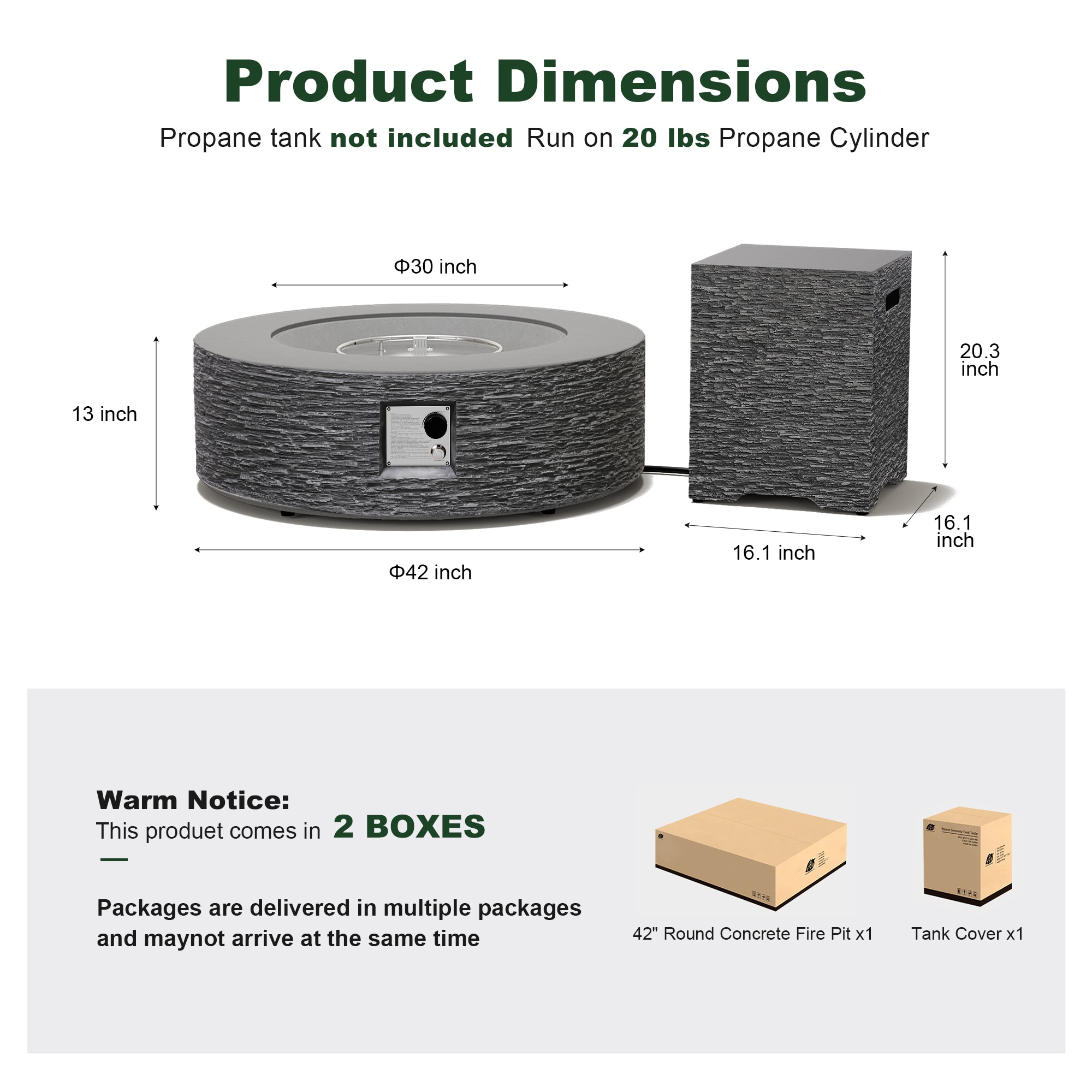 UPHA US1MGO250202 Outdoor-Gas-Firepits - View #3