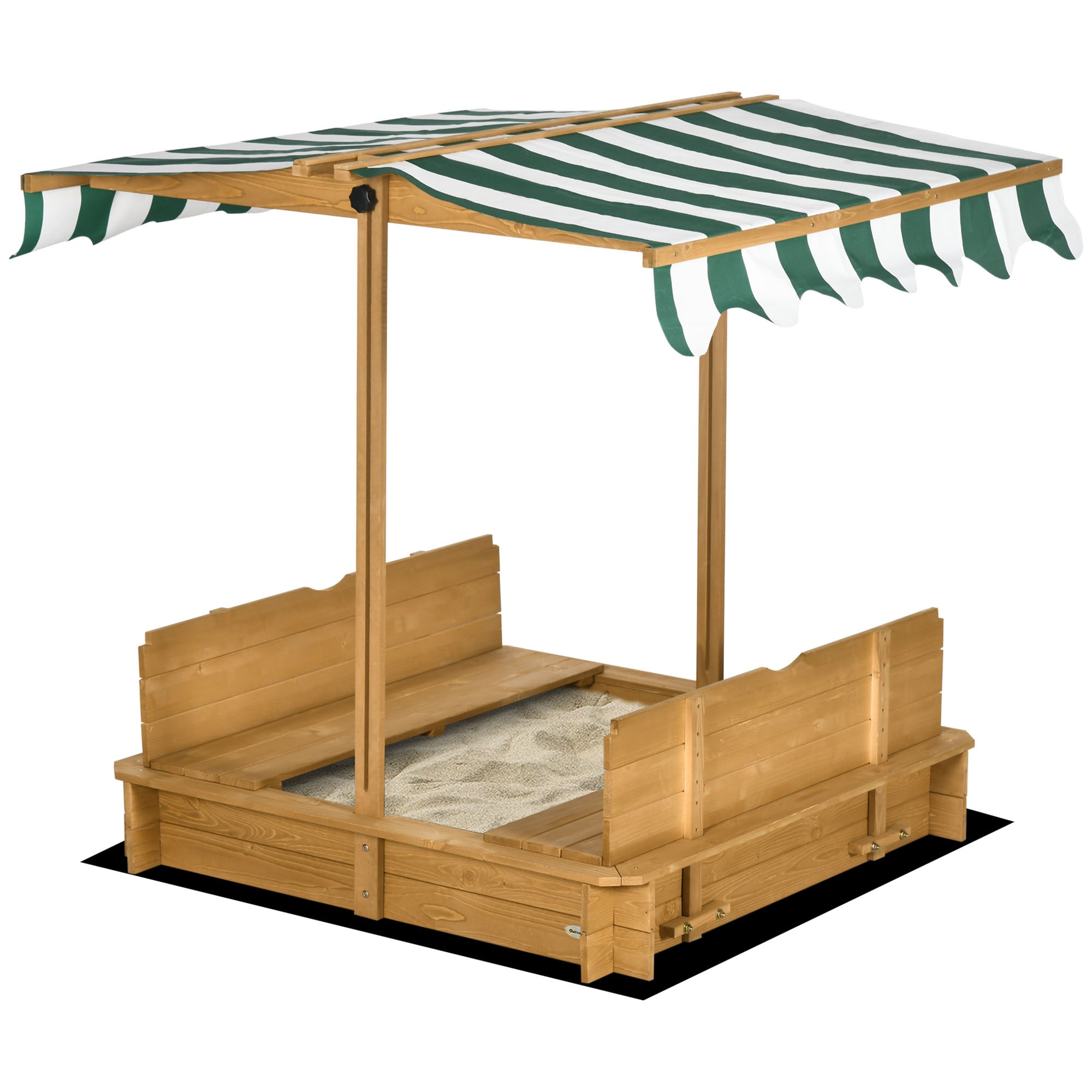 Maocao Hoom 41.8-in x 41.8-in Brown Square Wood Sandbox