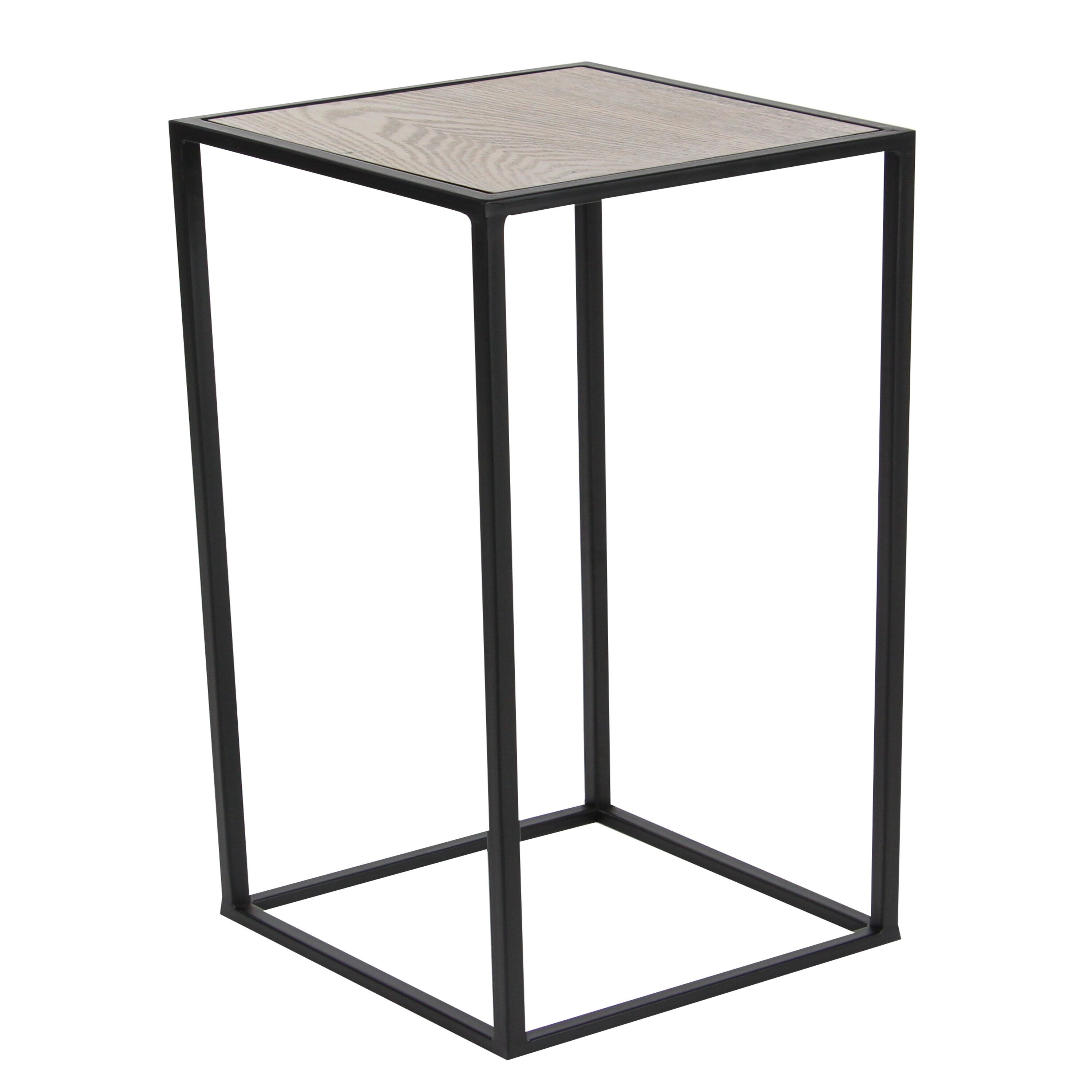 Grayson Lane 2-Piece Modern Black Pine Accent Table Set in the Accent ...