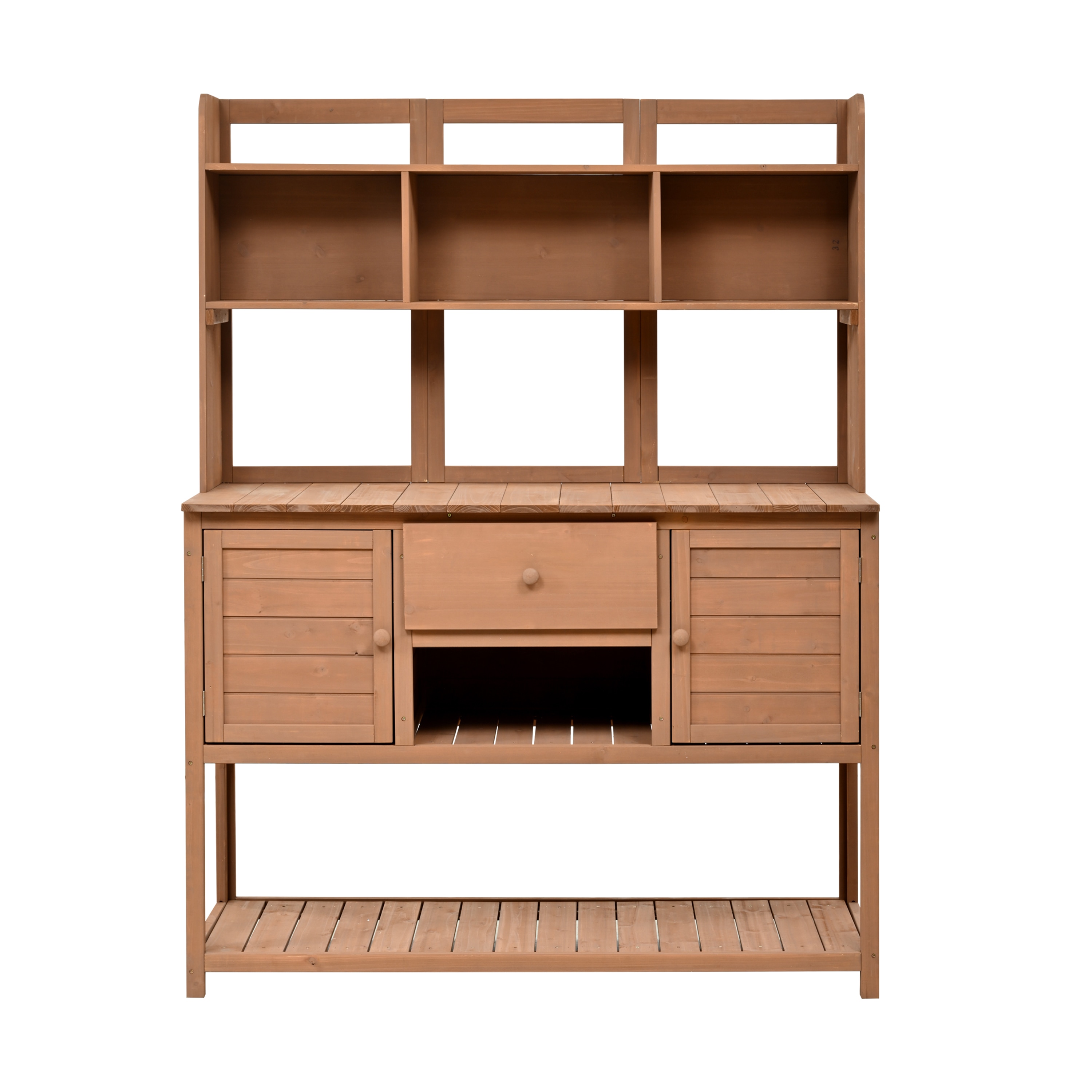 AHIOU HOME ZAAHG-P229035DPB Kenosha 50.2-in x 66.1-in x 19.7-in Brown Potting Bench