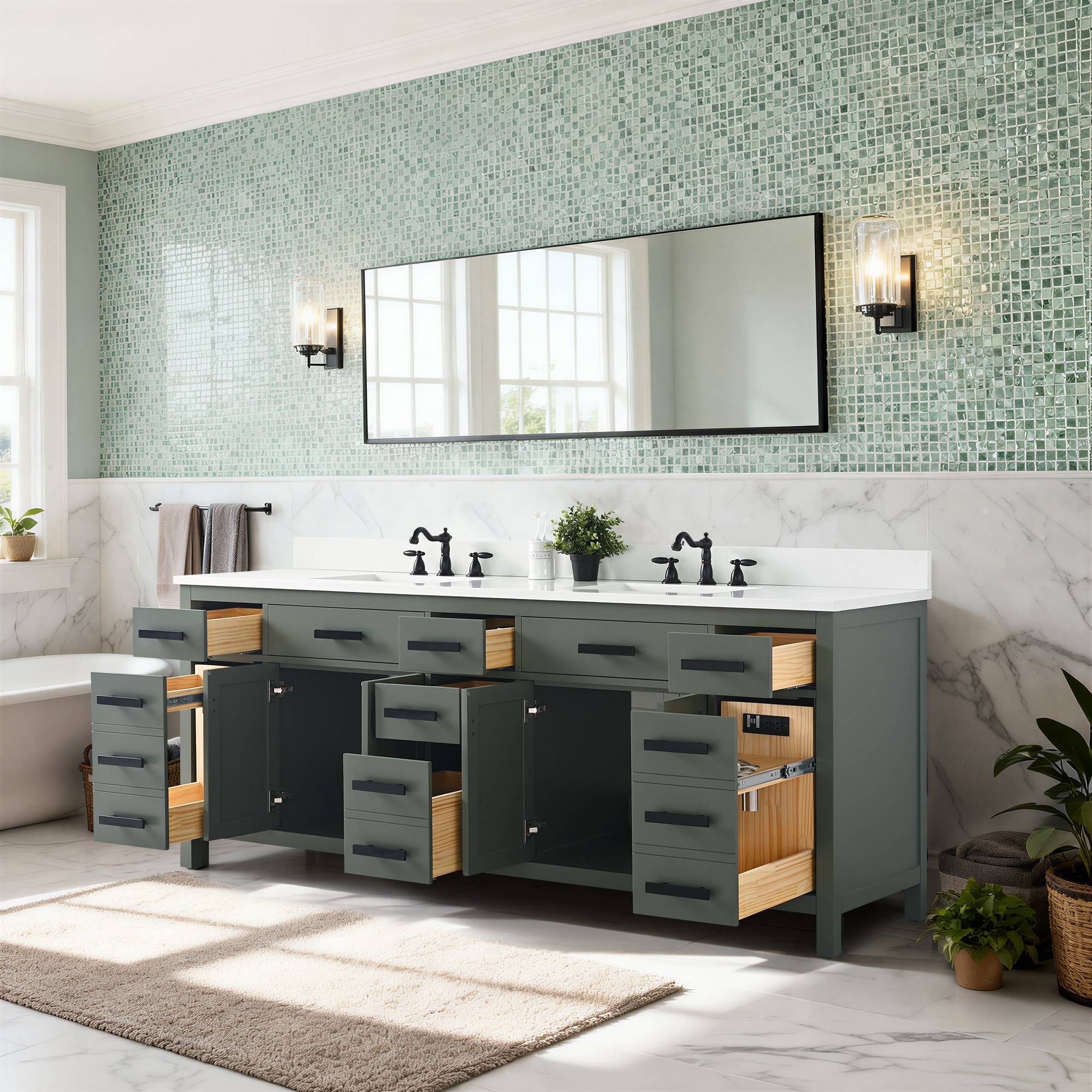 Design Element V01-84-VG Bath-Vanity-Combo - View #3