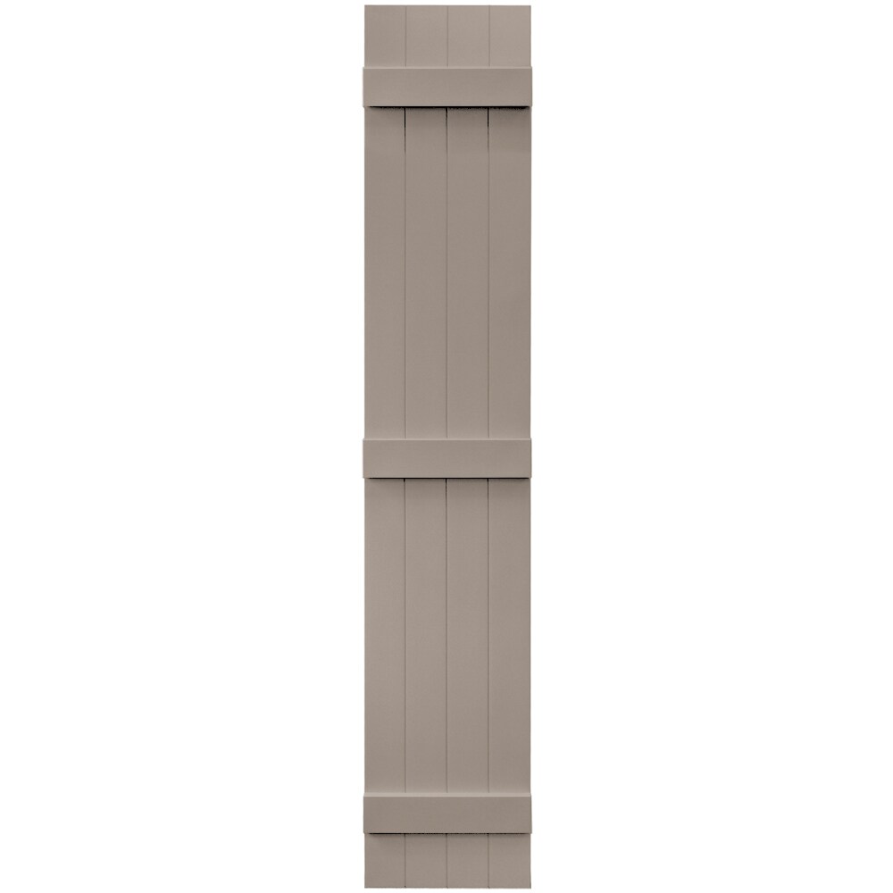 Vantage V6831480008 13.875-in W x 79.875-in H Clay Board and batten Exterior Shutters ( 1 -Pack )