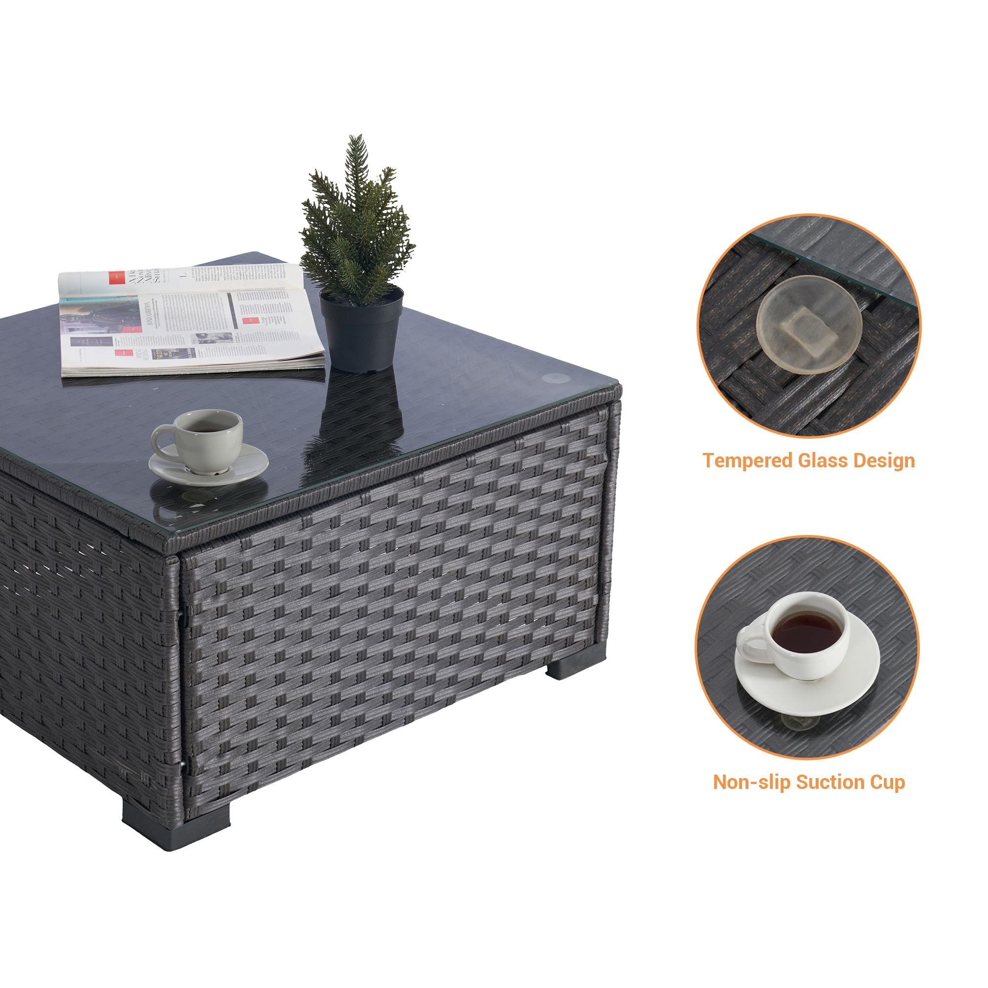 SANSTAR L-WS-C3-LY Patio-Conversation-Sets - View #8