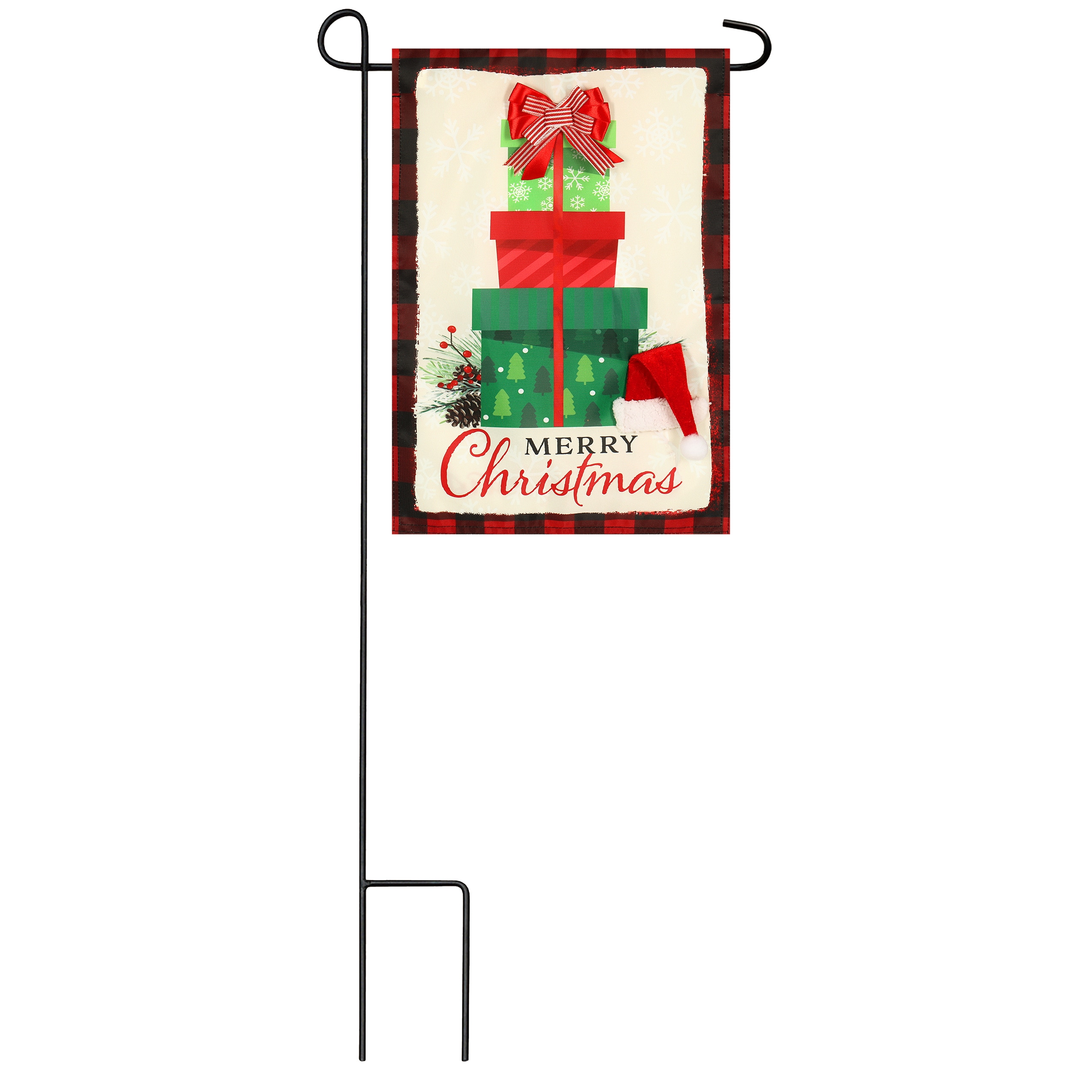 Style Selections 1-ft W x 1.5-ft H Christmas Garden Flag in the ...