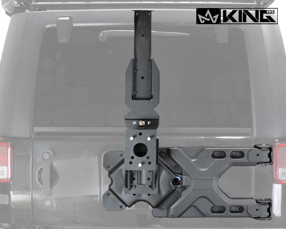 King 4WD Baumer Heavy Duty Tire Carrier- JK 2007-2018 Jeep Wrangler and  Wrangler Unlimited in the Exterior Car Accessories department at 