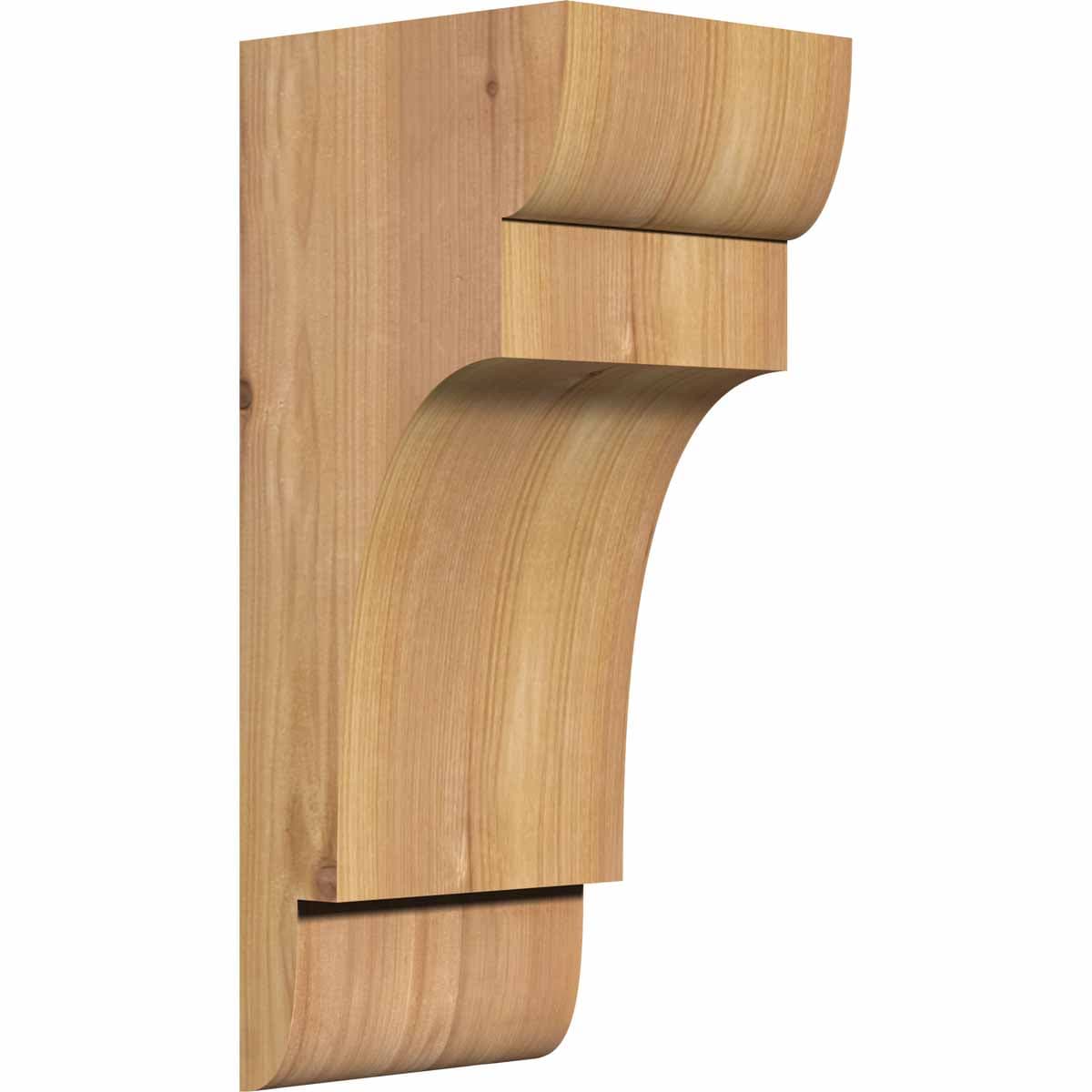 Ekena Millwork COR06X06X14NEB00SWR 5.5-in x 6-in x 14-in New brighton Unfinished Western red cedar Wood Paintable/Stainable Corbel