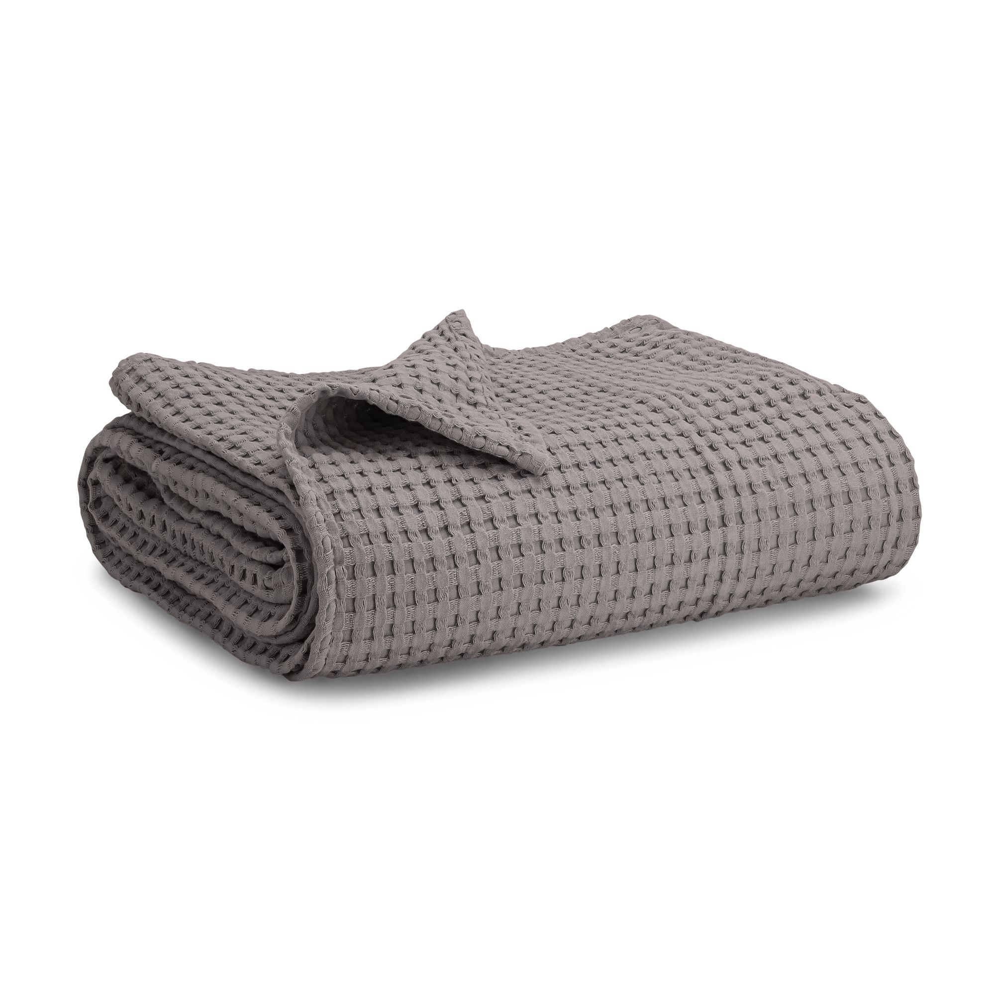 Comfy Cubs  Baby Waffle Blanket - Charcoal