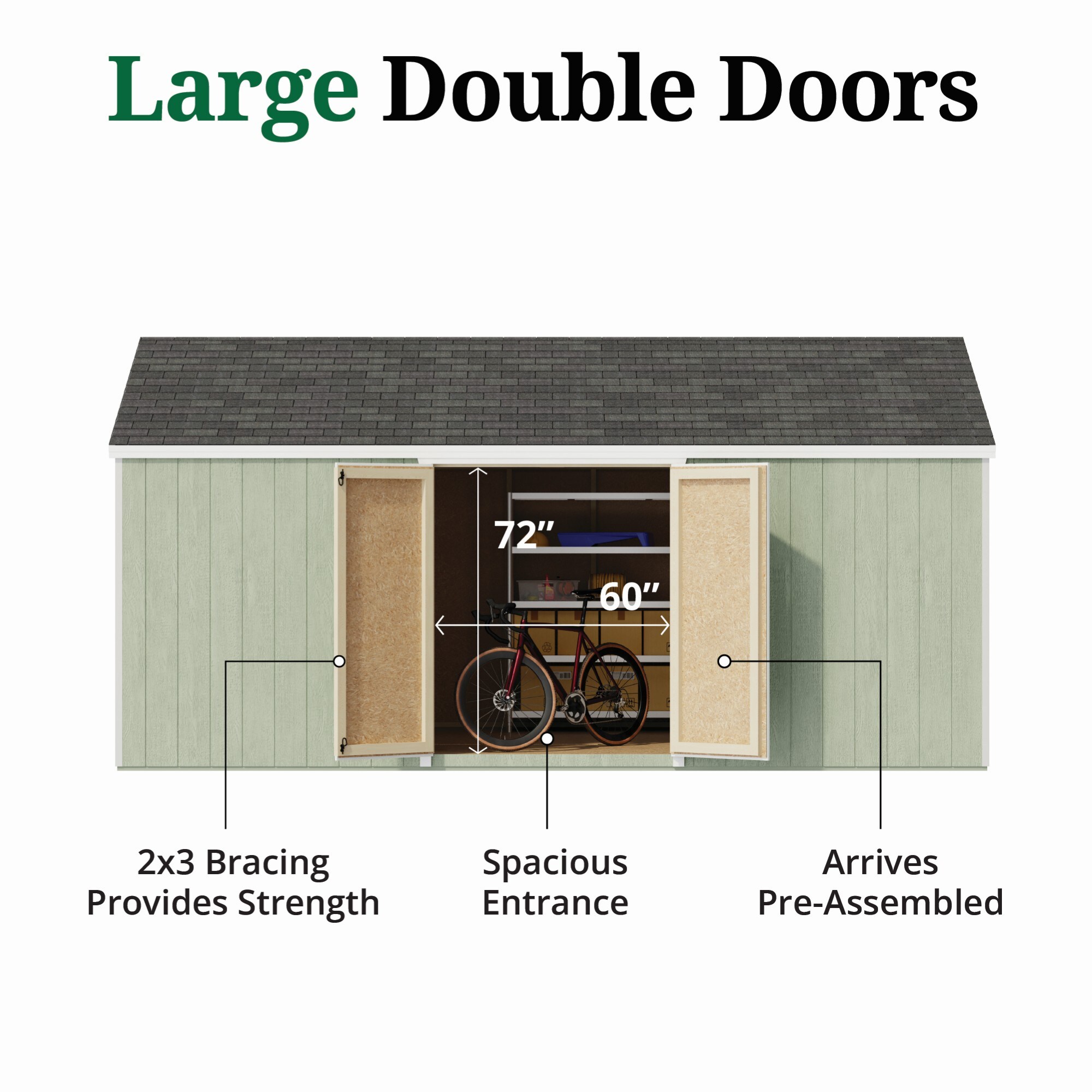 Little Cottage Co 12X18 VGS-SE-PC-FK Wood-Storage-Buildings - View #4