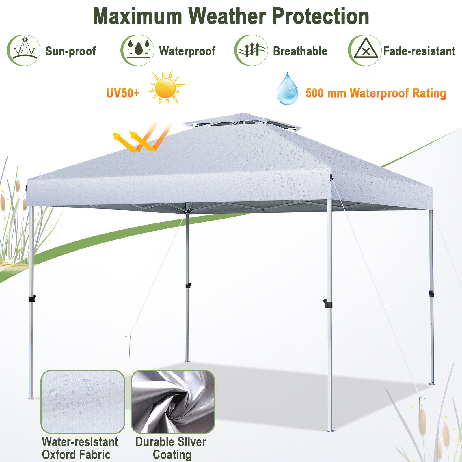 WELLFOR TDS10835WH Canopy-Storage - View #8