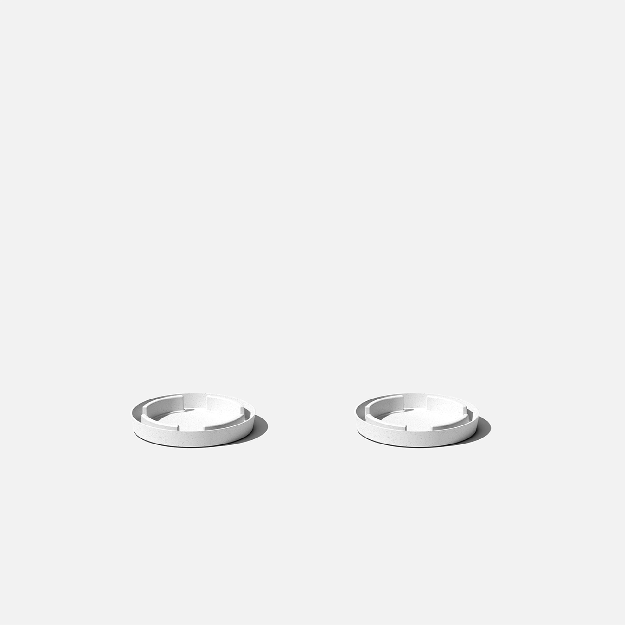 Veradek SLV28TRW-2PK 2 -Pack 9.25-in White Plastic Plant Saucer