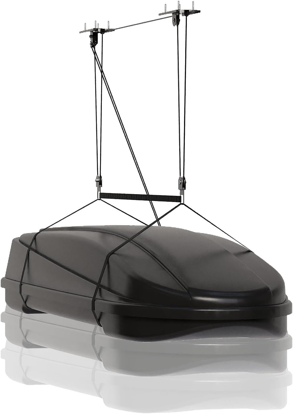 GAOMON Heavy Duty Cargo Box Garage Pulley System 200 lb Ceiling Hoist Kit with Adjustable Straps for 10-14 Ft Ceilings