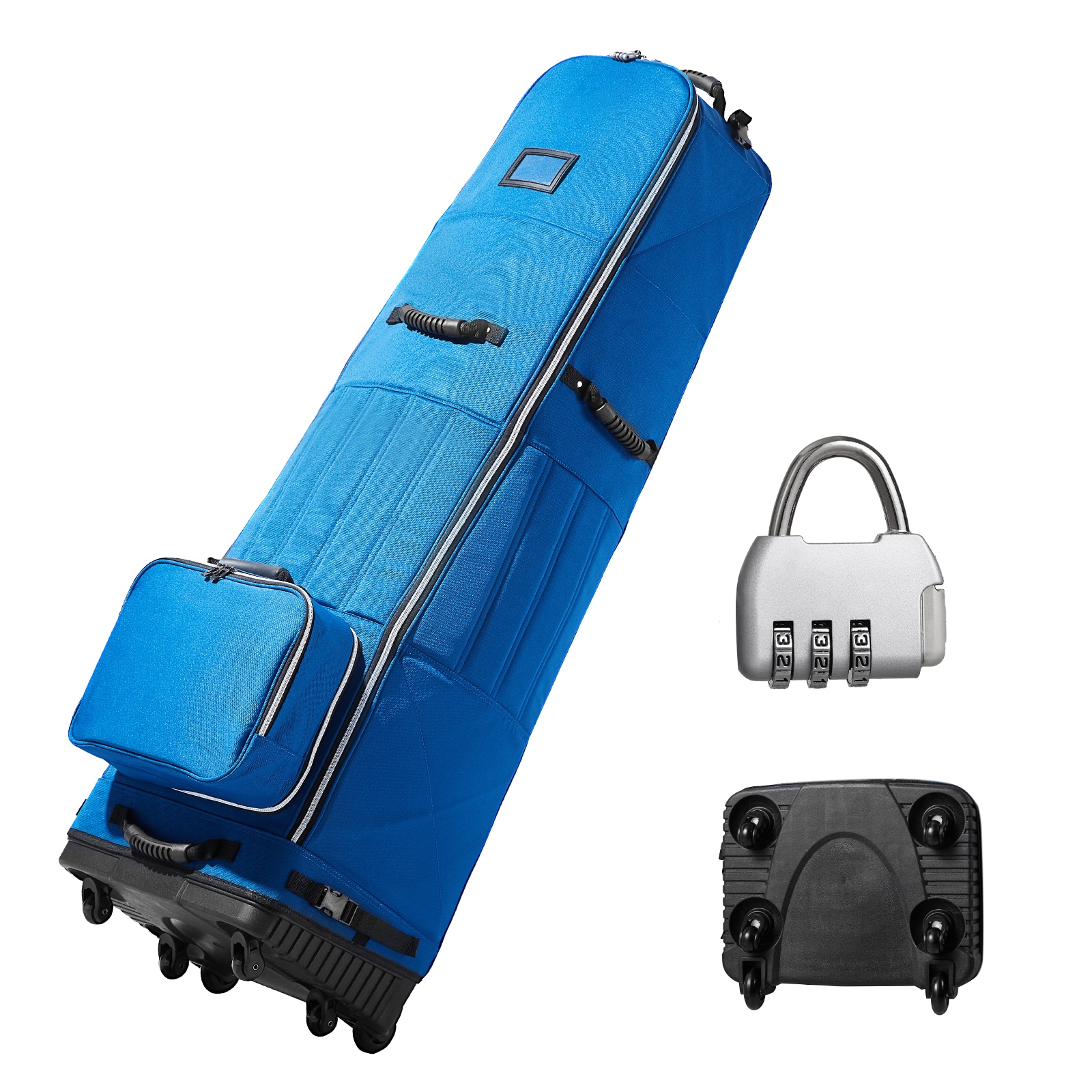 GIVIMO Golf Travel Bag Soft-Sided Heavy Duty 1200D Polyester Oxford Waterproof Padded Luggage Case with Wheels Foldable Golf Club Storage for Airline Travel #LW108GIVSS3491
