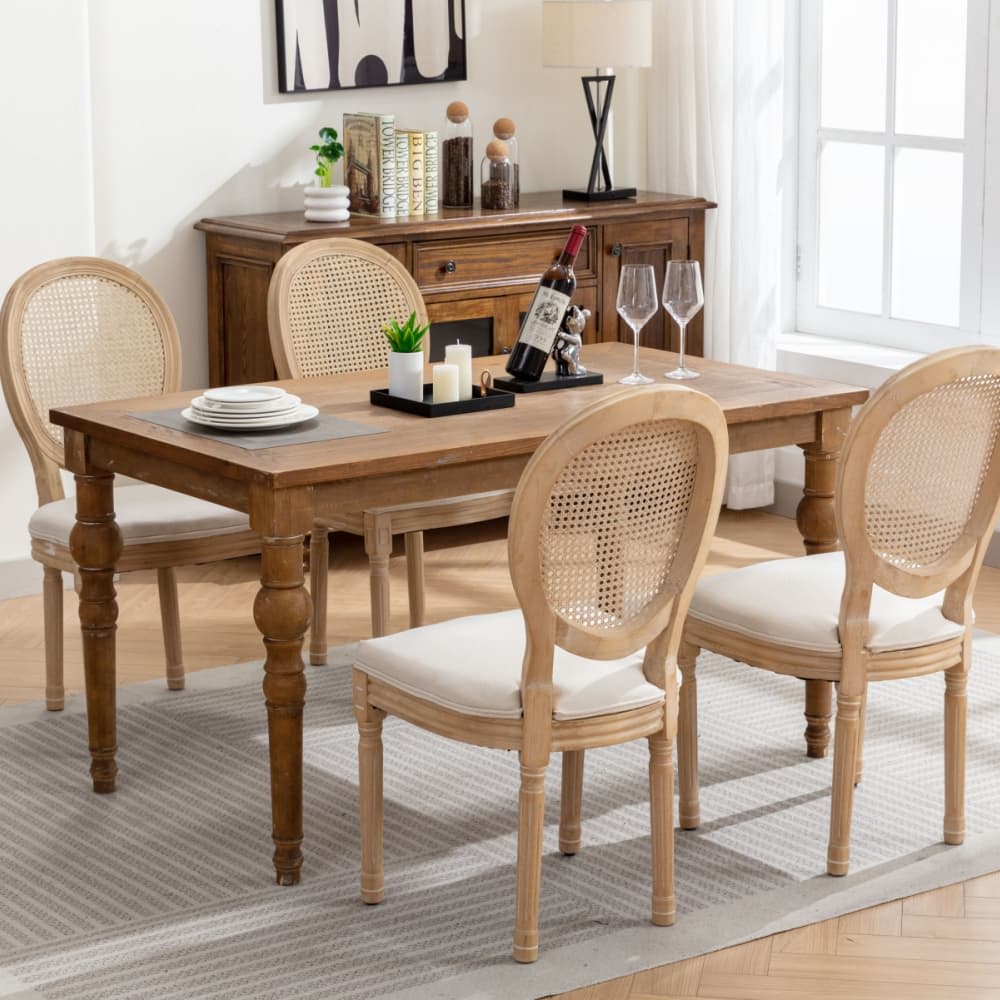 Maison Boucle KITO-CHAIR-BEIGE-4 Dining-Chairs - View #2