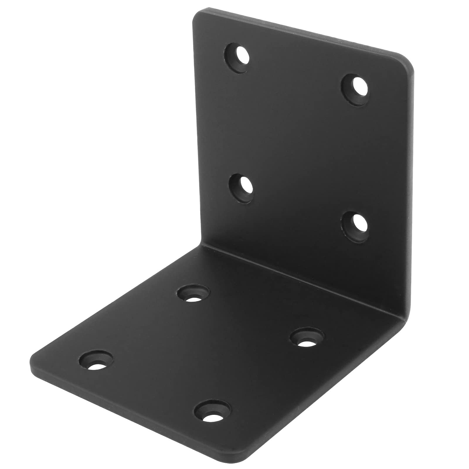 Aoibox  10 Pack 2 75 in L Shaped Corner Braces in Black Steel with Countersink Holes for Wood Shelves and Corner Brace Bracket
