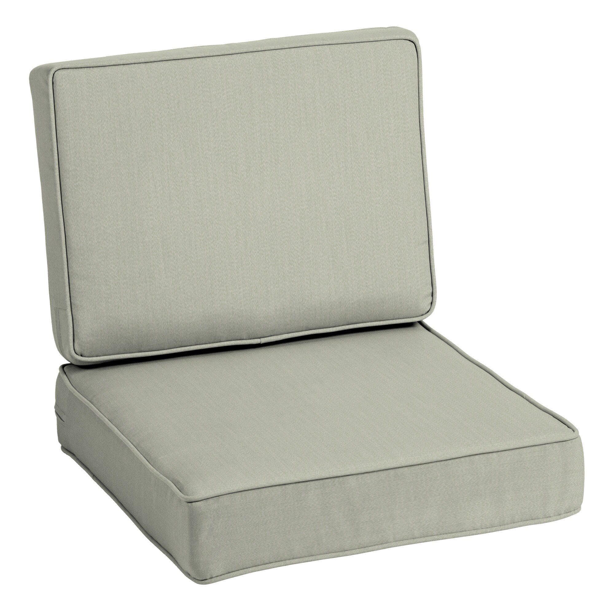 ARDEN AM0NF08B-DKZ1 ProFoam Performance 24-in x 24-in Light Grey Deep Seat Patio Chair Cushion