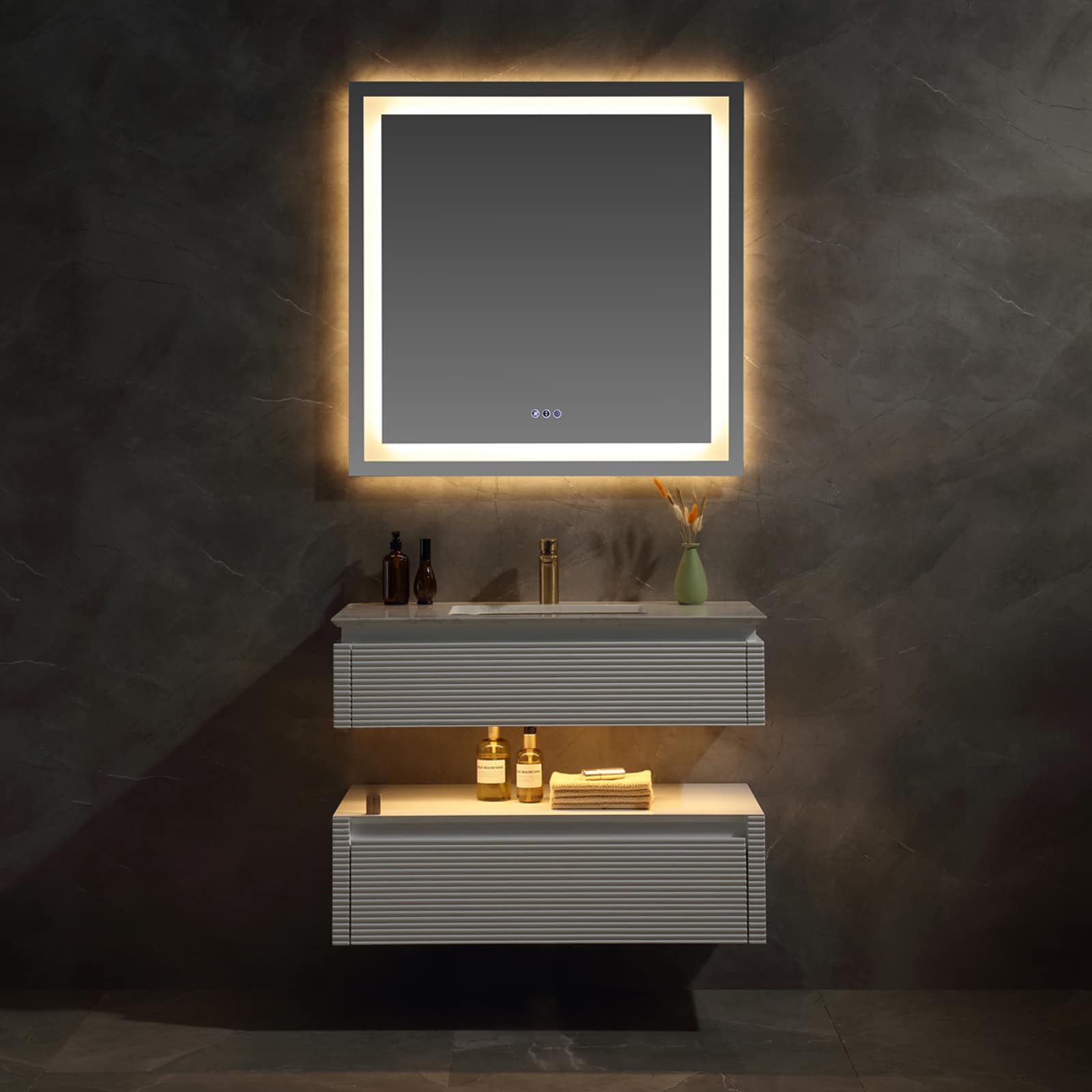 WELLFOR EX-UNBV36WH Bath-Vanity-Combo - View #2