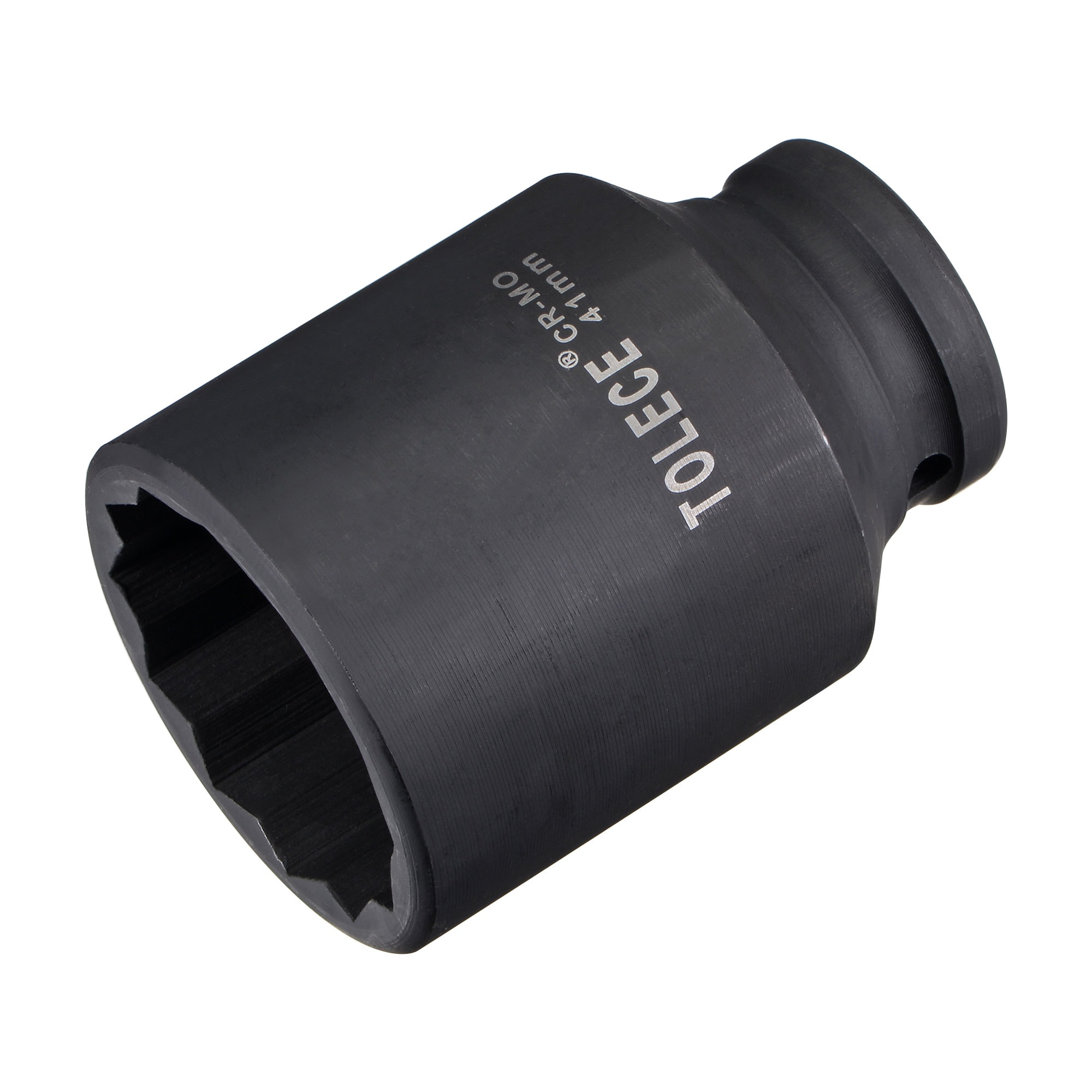 Unique Bargains 1/2-Inch Drive 41mm 12-Point Deep Impact Socket CR-MO Steel 78mm Length Metric Sizes #S26031801UX5404