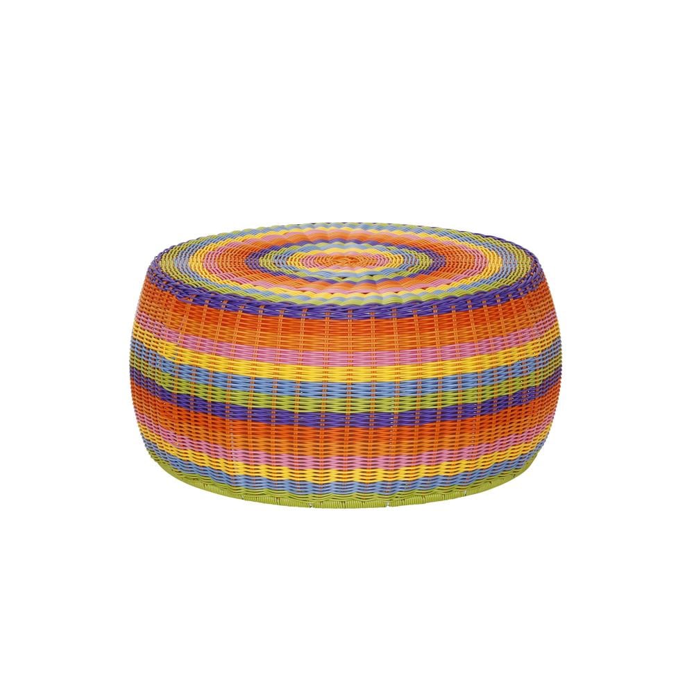 Household Essentials ML-5006 16-in W x 9-in H Multiple colors Wicker Round Eclectic End Table