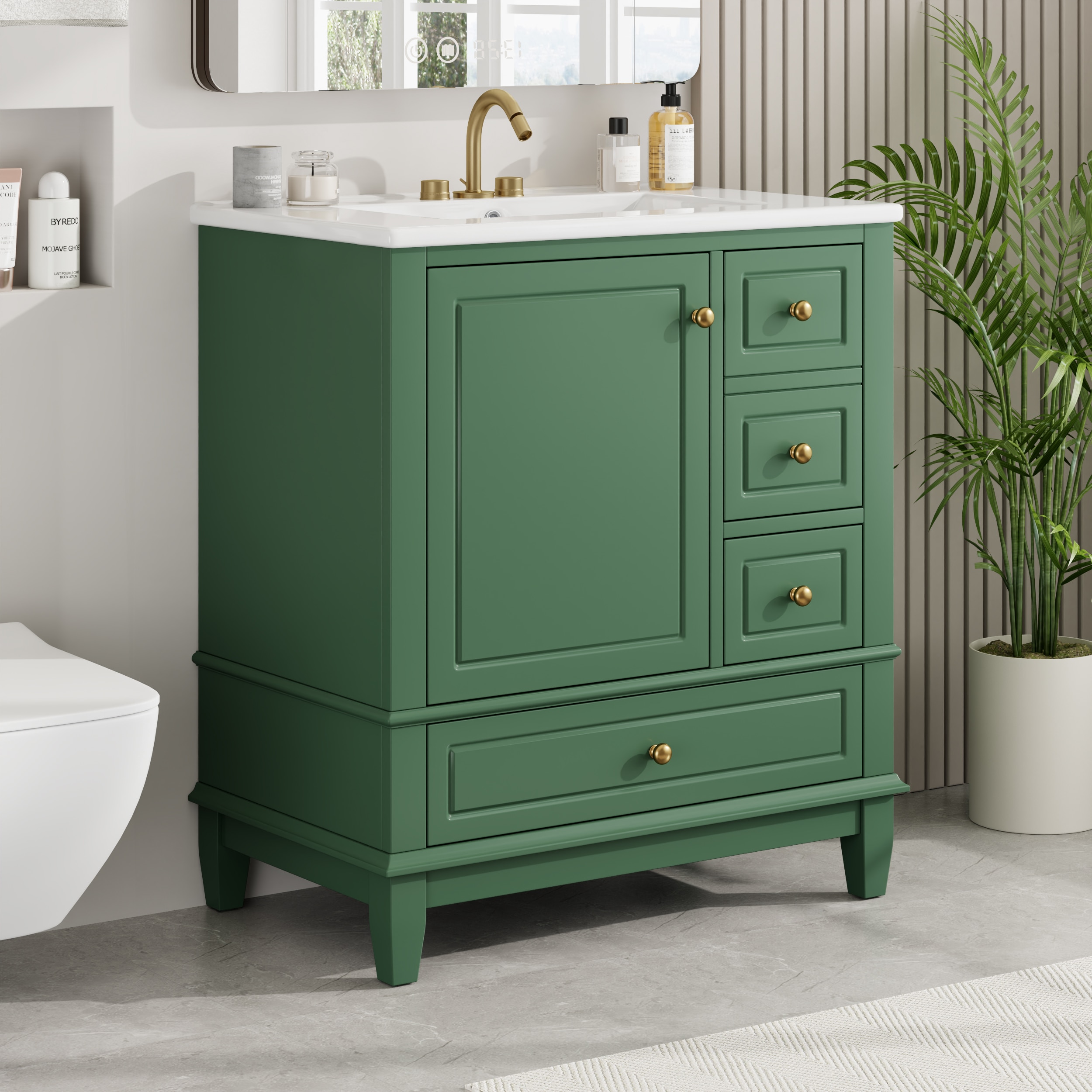 Christopher Knight Home 322788 30in Stylish and Functional Bathroom Vanity with Sink